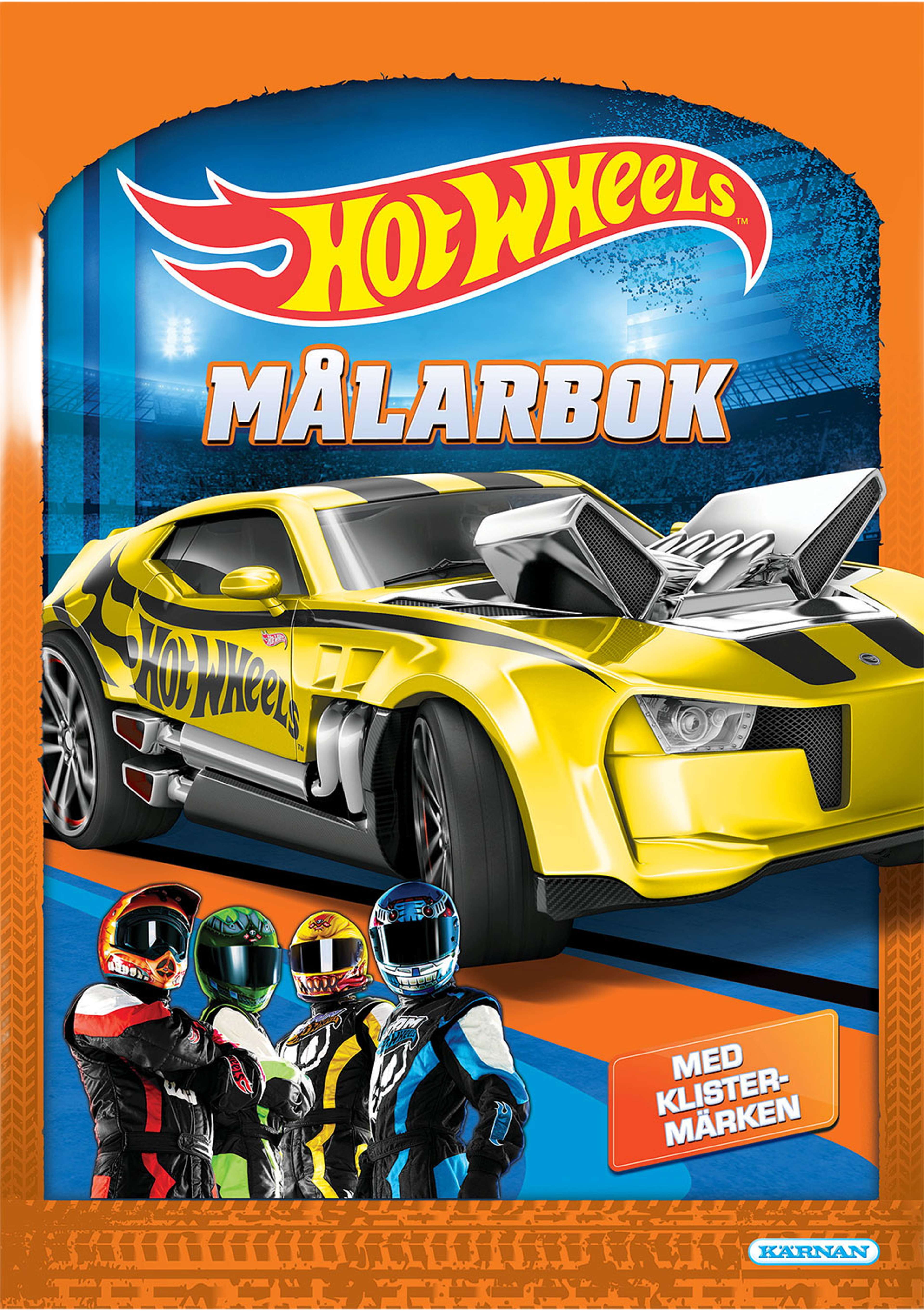 Målarbok Hot Wheels, från KÄRNAN. Klicka för att öppna bilden i stort format