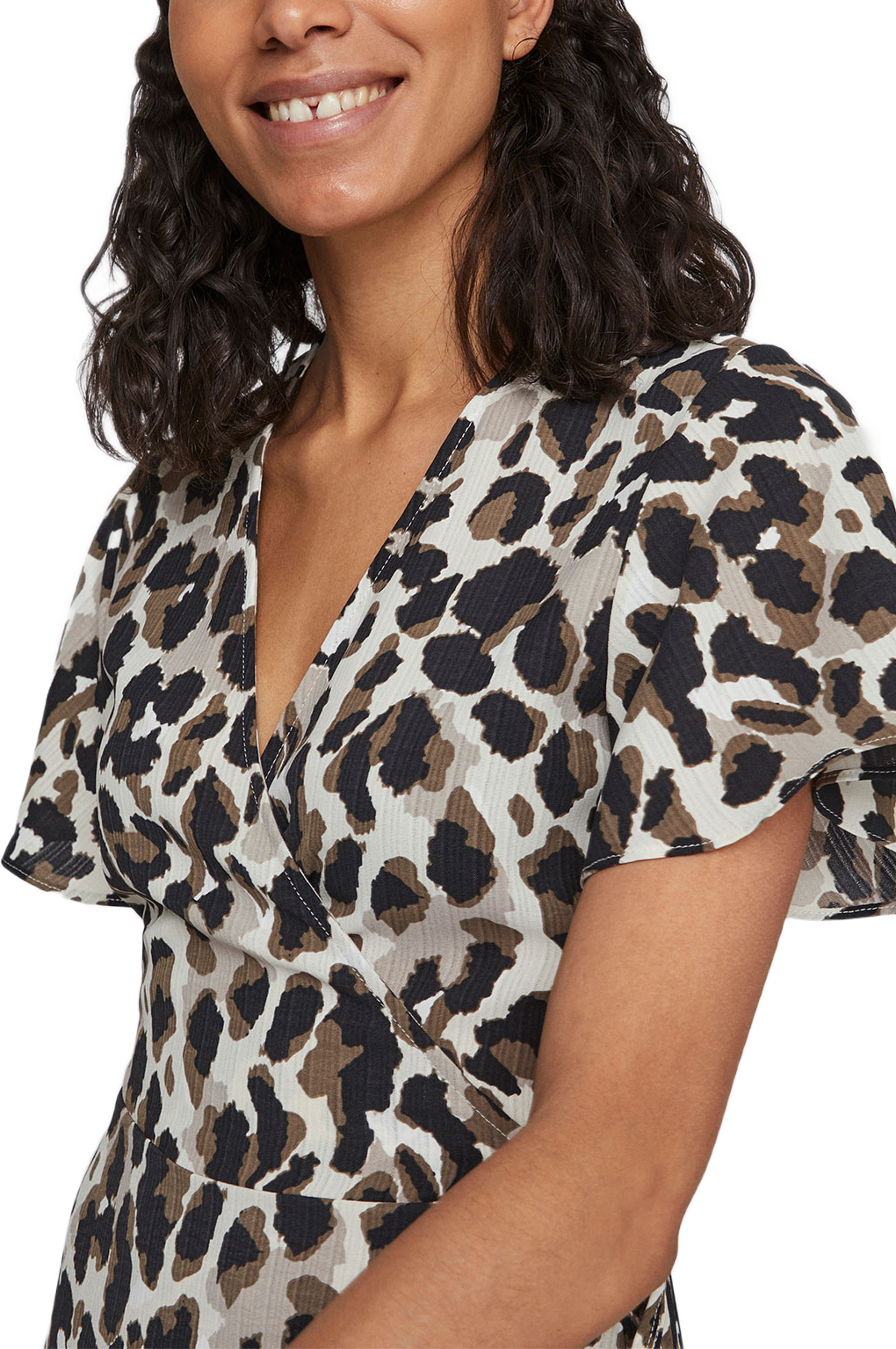 Vilovie Wrap Midi Dress