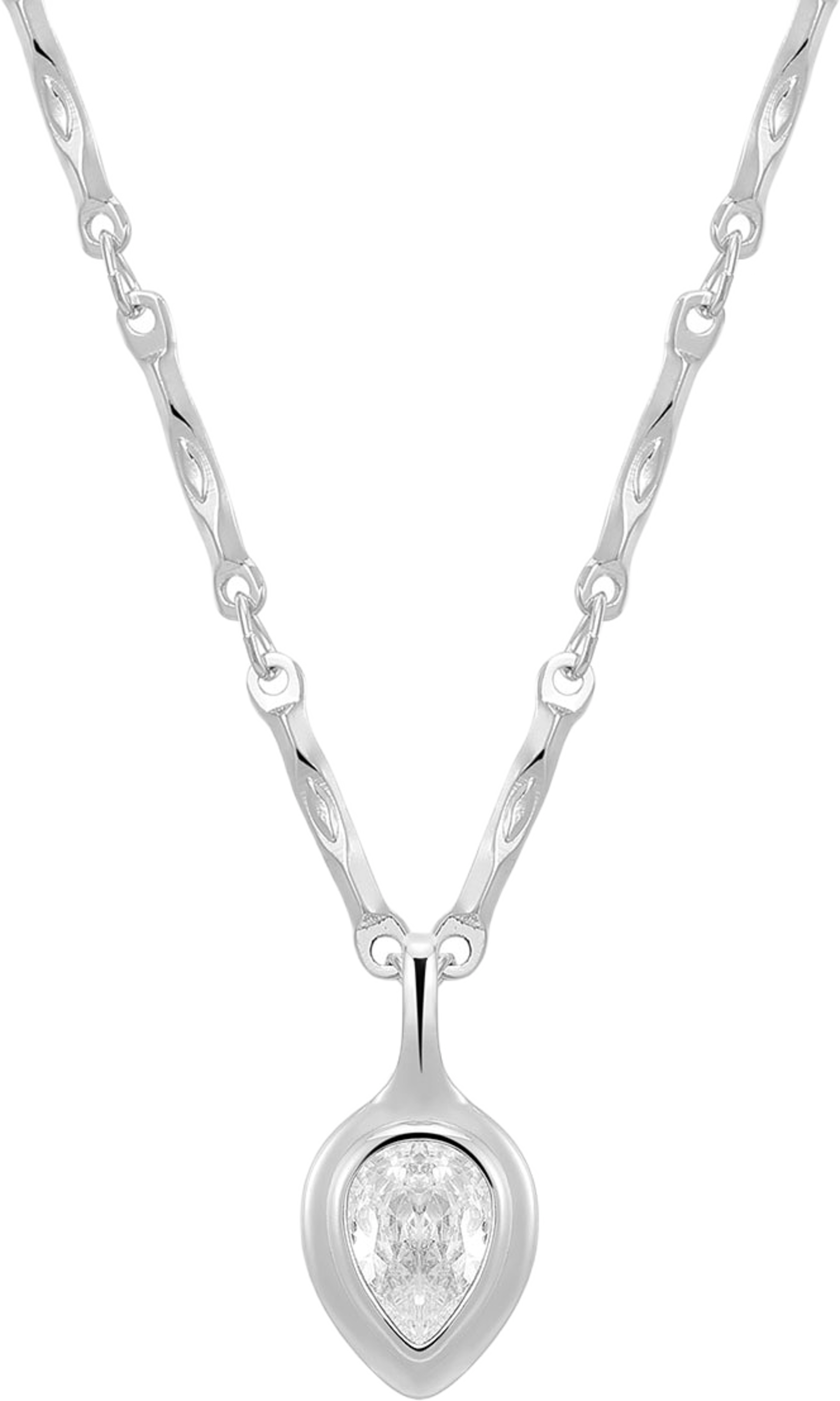 The Pear Double Charm Necklace