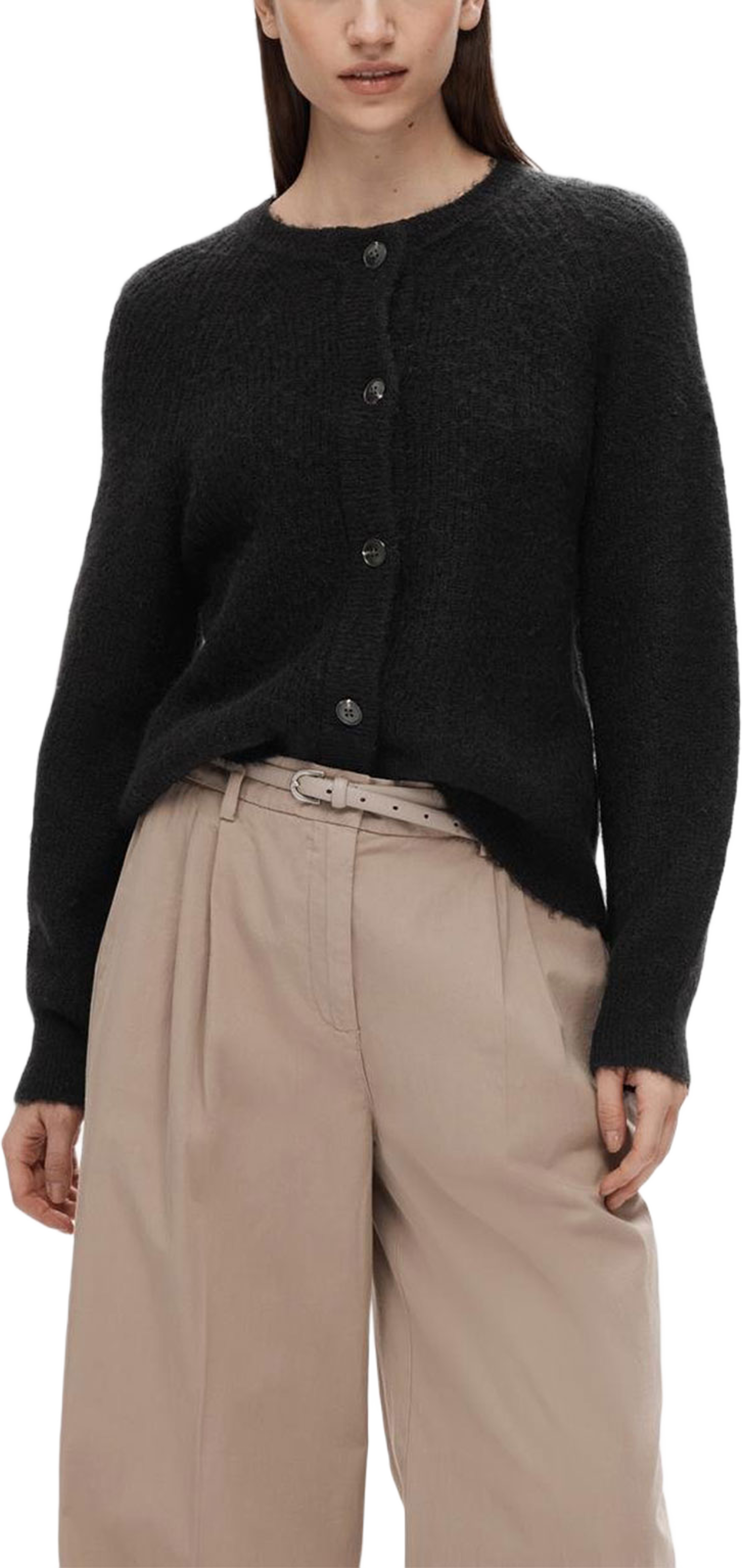Lulu Ls Knit Short Cardigan