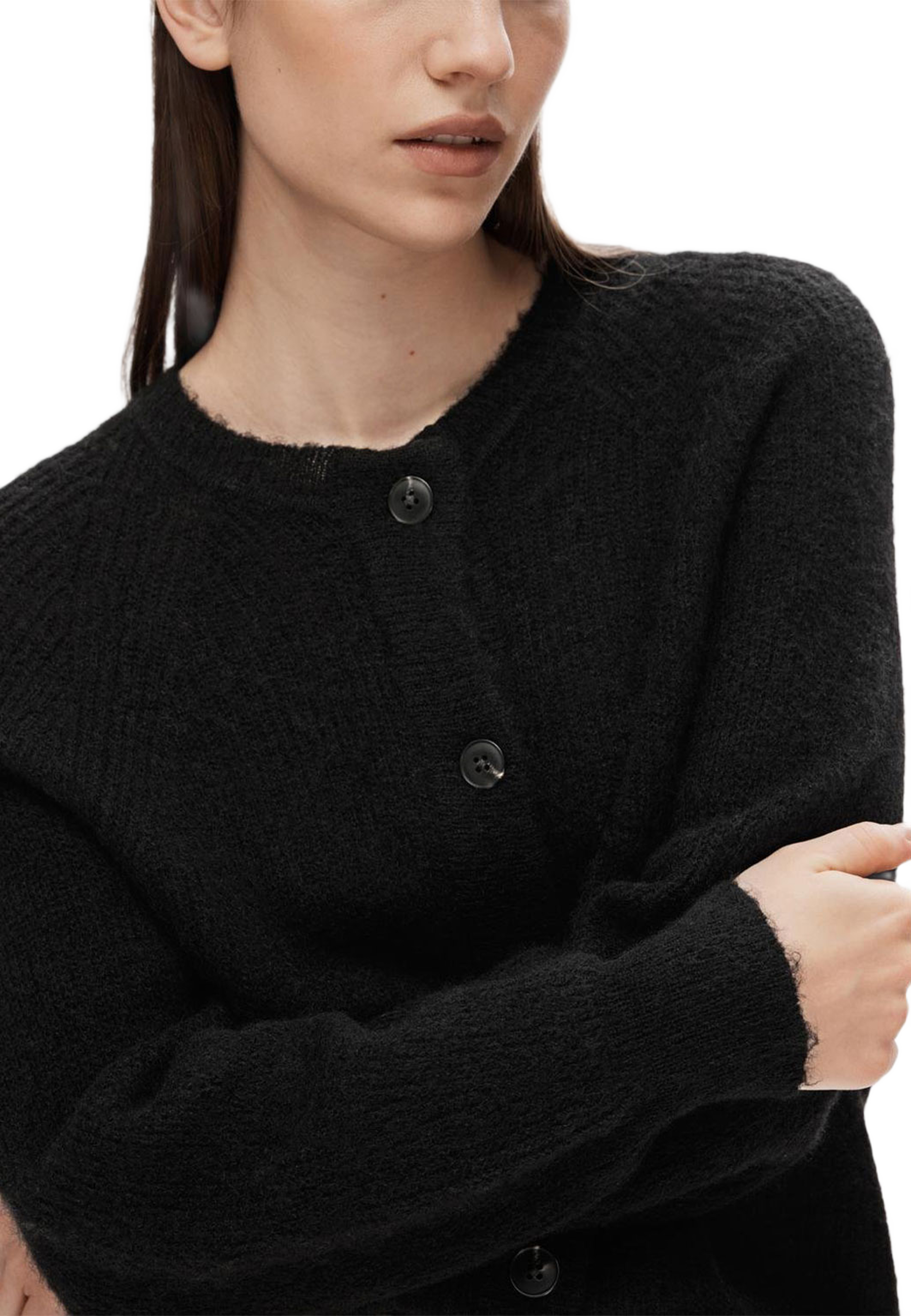 Lulu Ls Knit Short Cardigan
