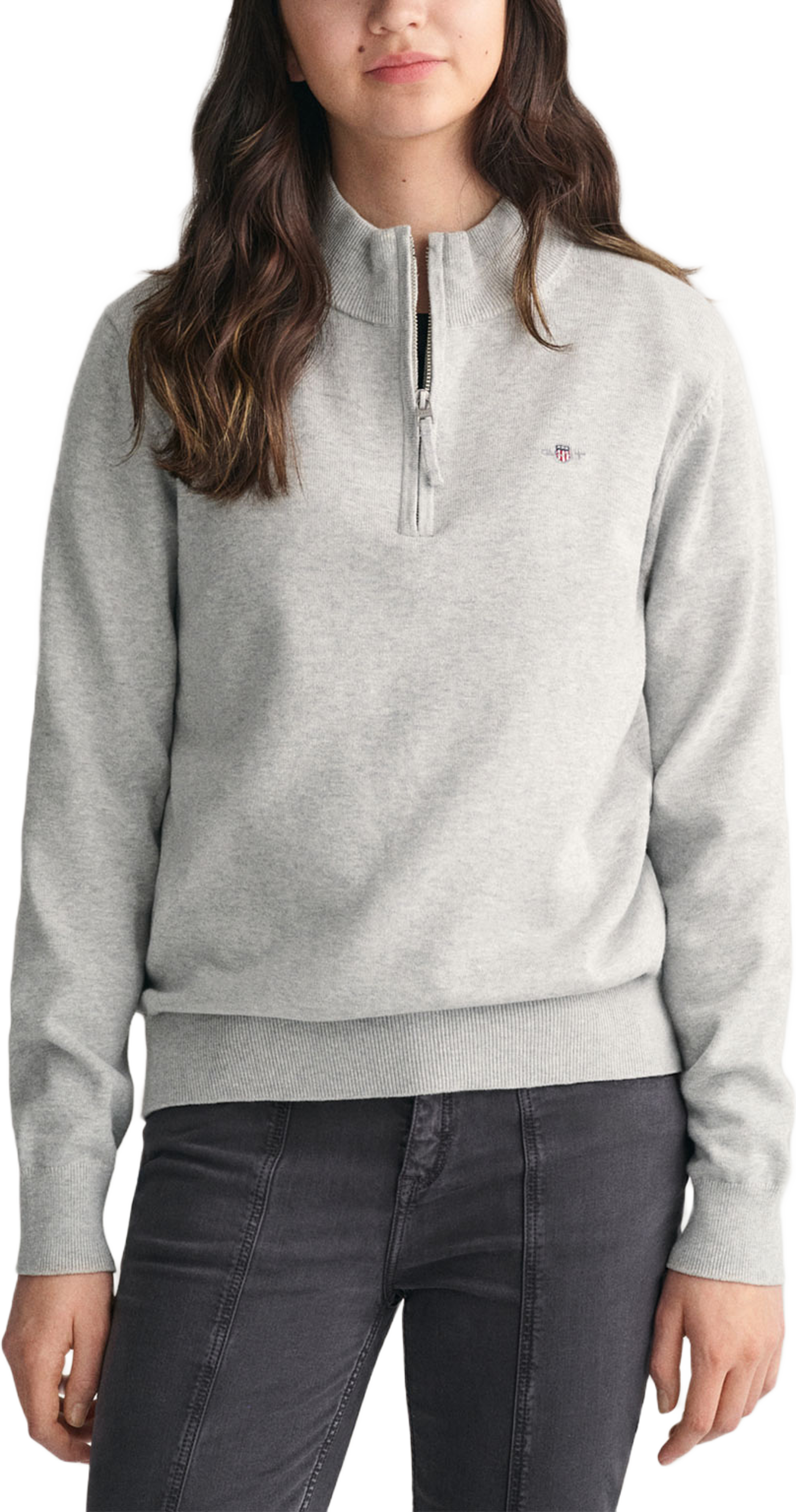 Gant Knitwear Shield Cotton Half Zip