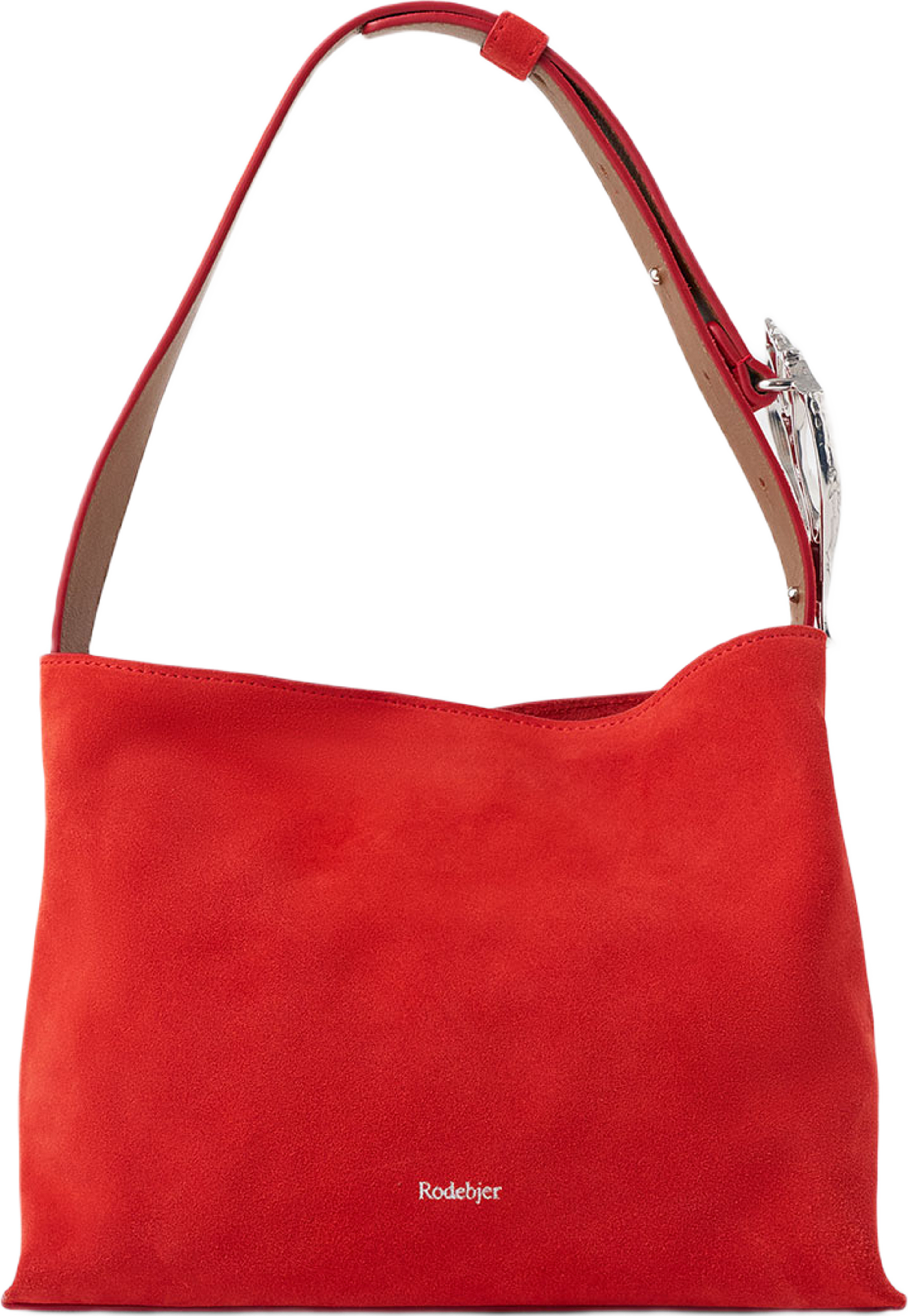 Shell Sack Mini Suede, från Rodebjer, i färgen Tangerine. Klicka för att öppna bilden i stort format