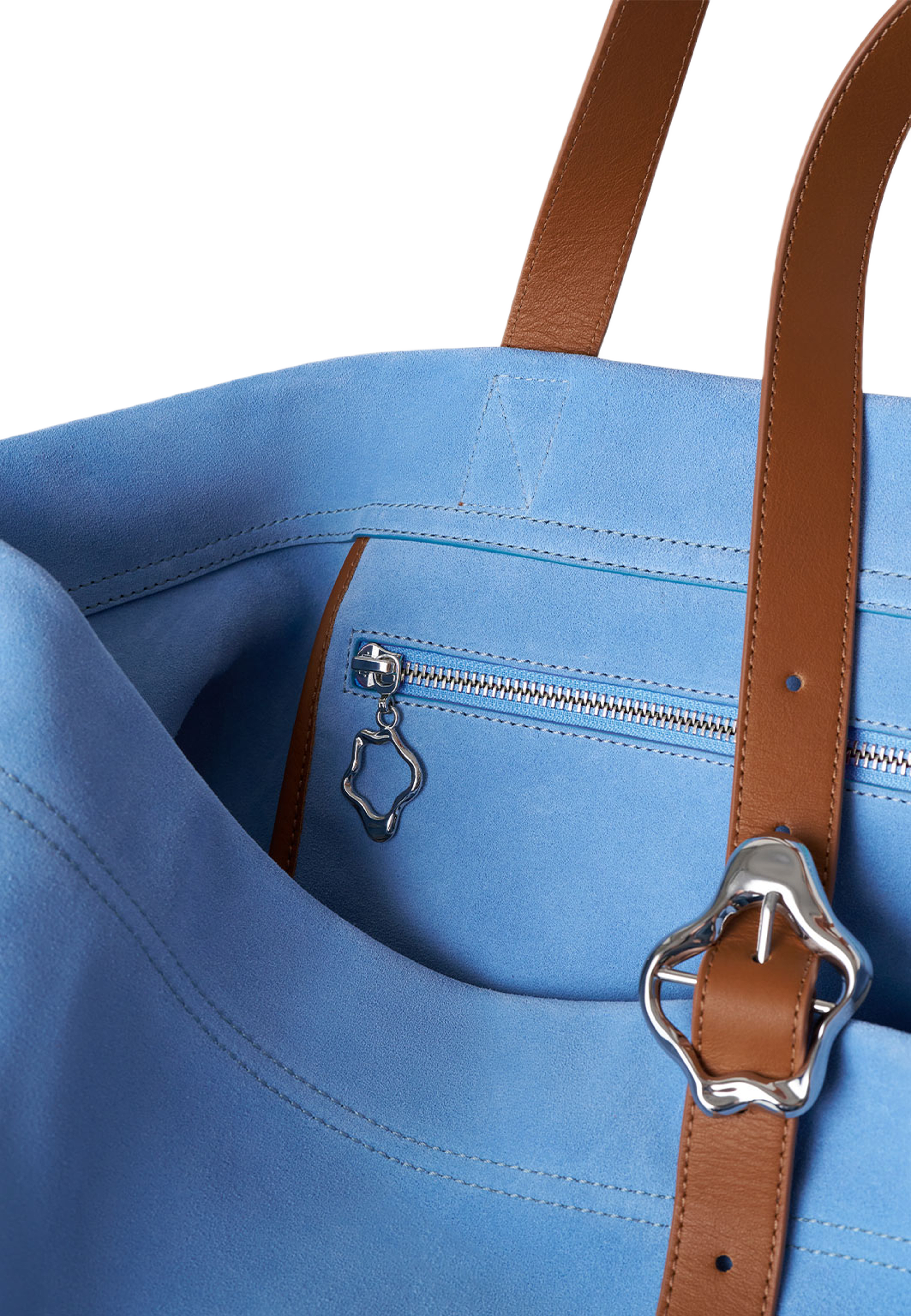 Coral XXL Suede Tote