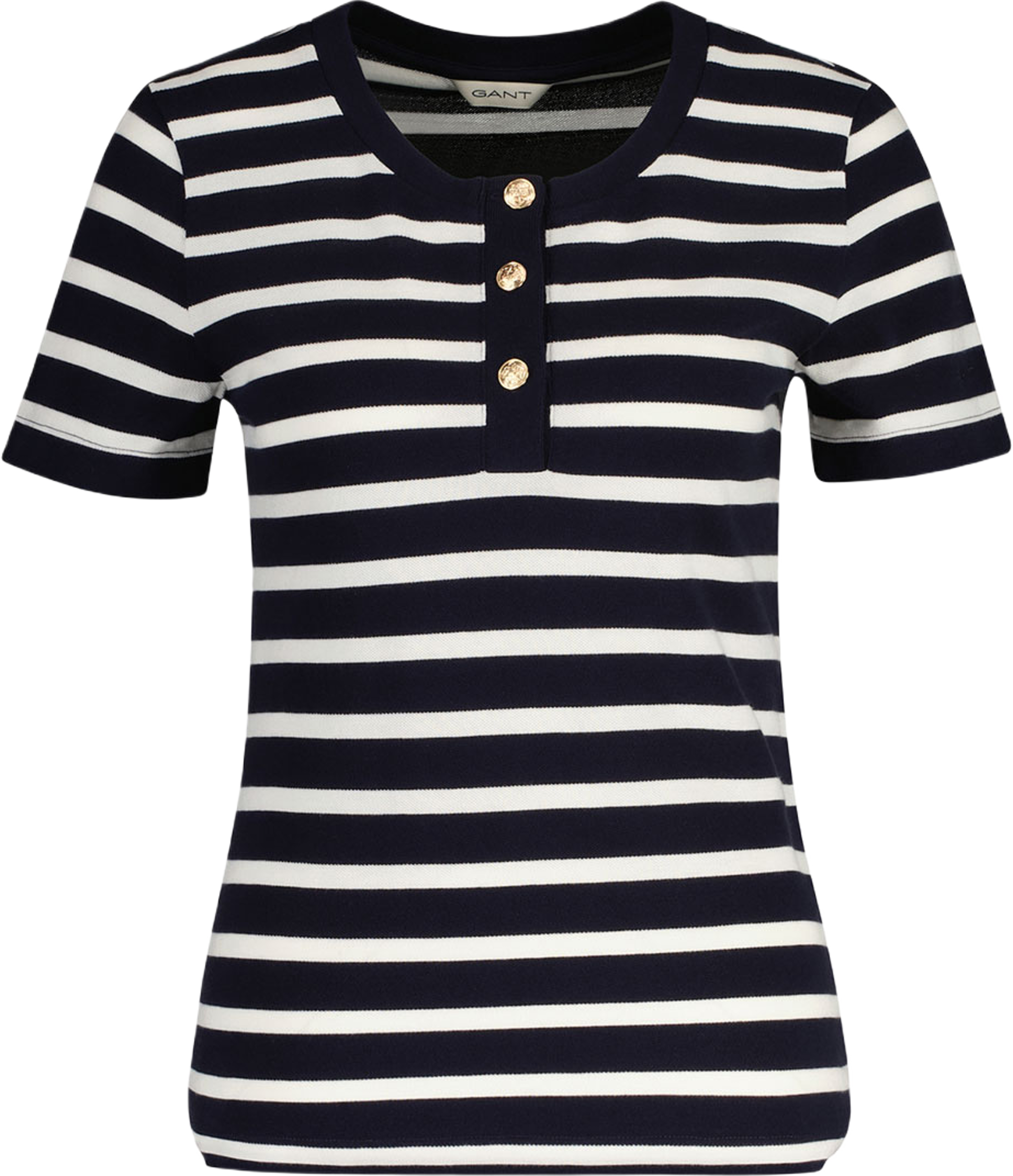 Jersey Slim Striped Pique Ss T-Shirt