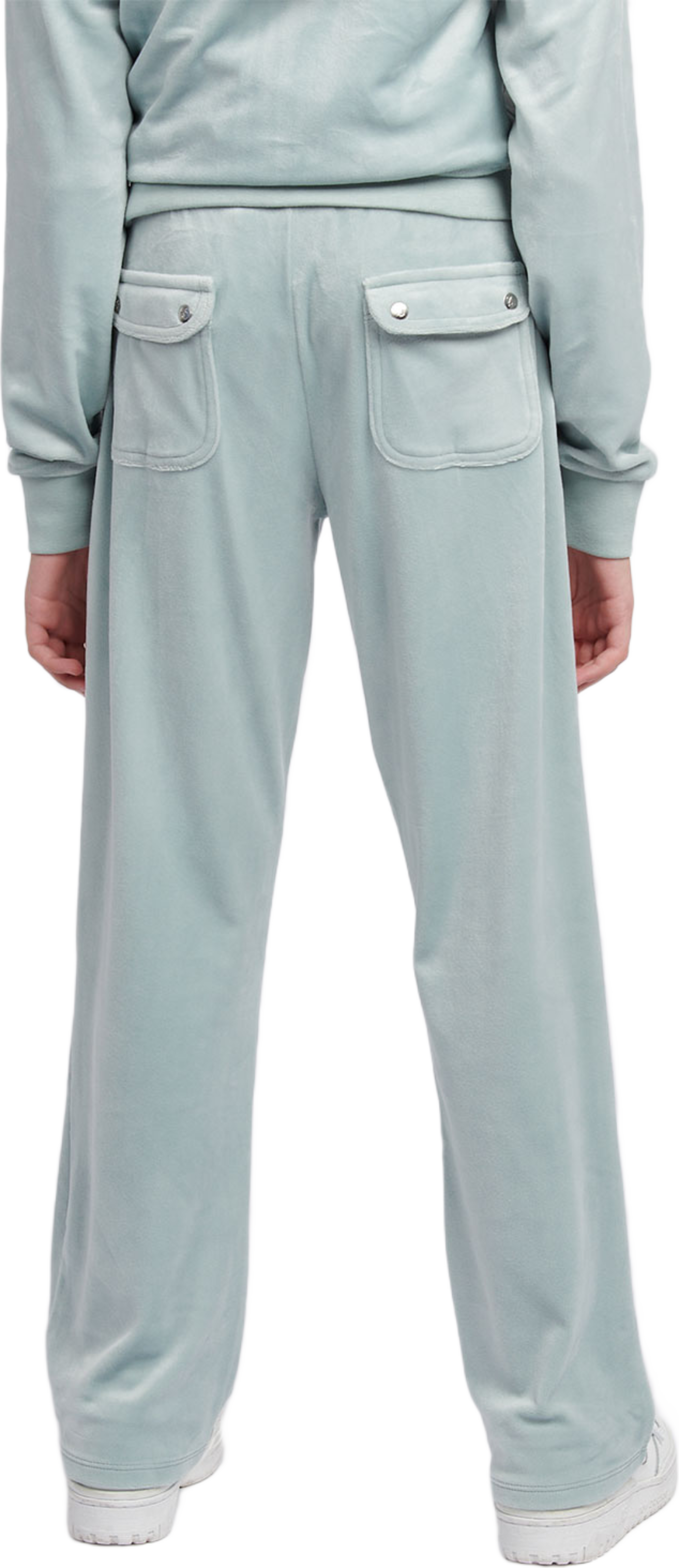 Trousers Tonal Embro Velour Patch Pocket Wide Leg