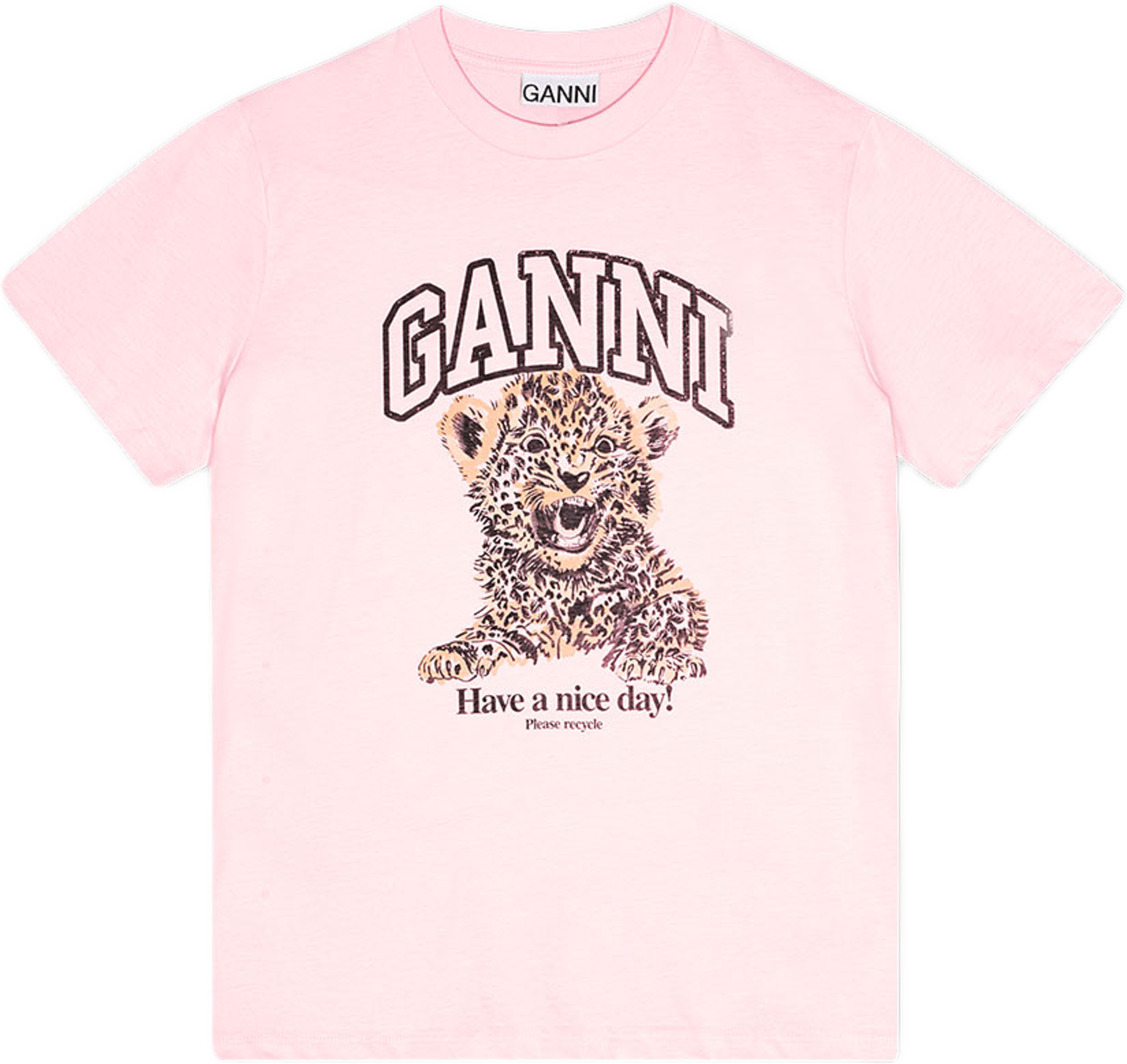 T-Shirt Basic Jersey Leopard Relaxed