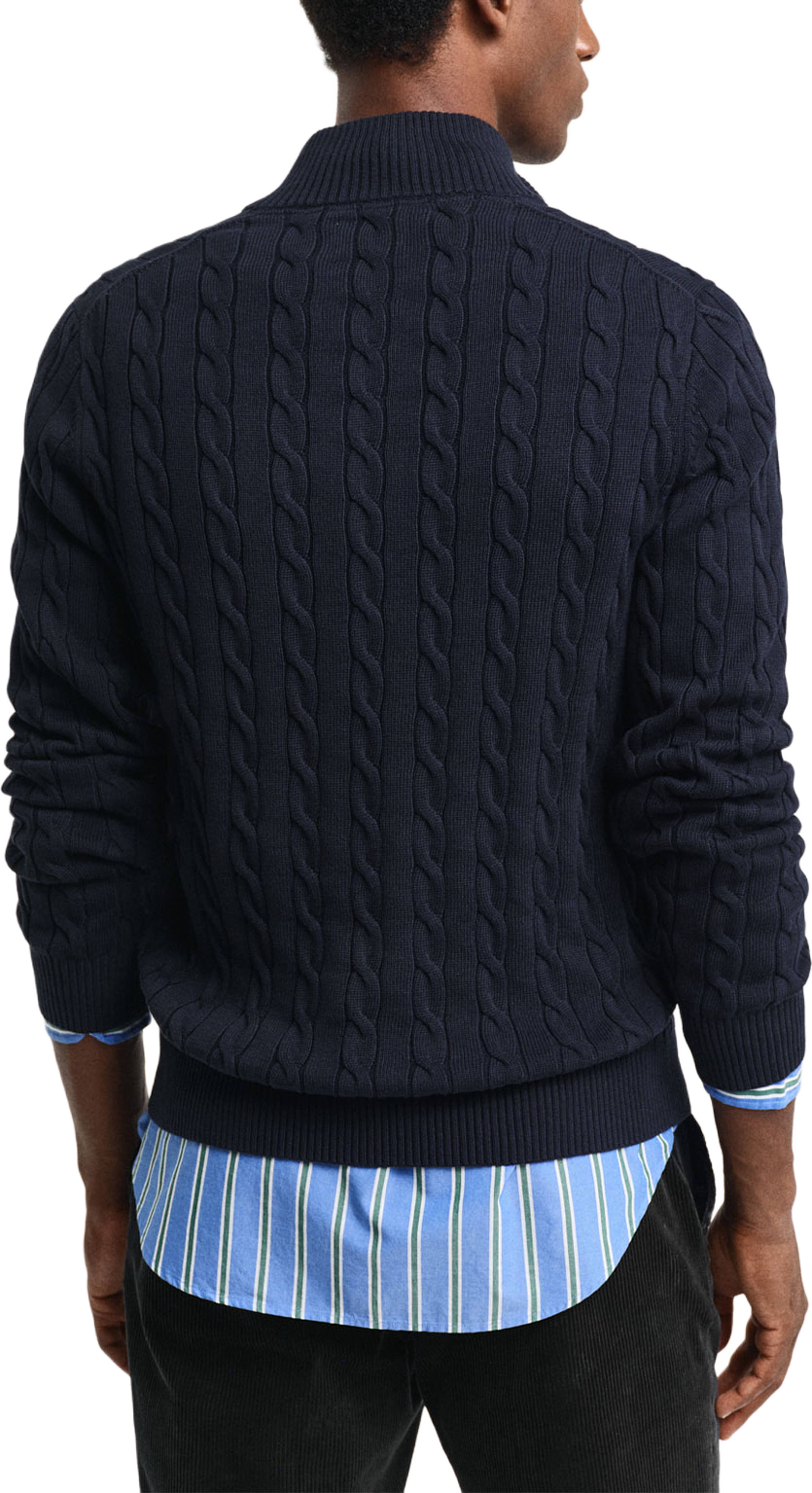 Cotton Cable Half Zip