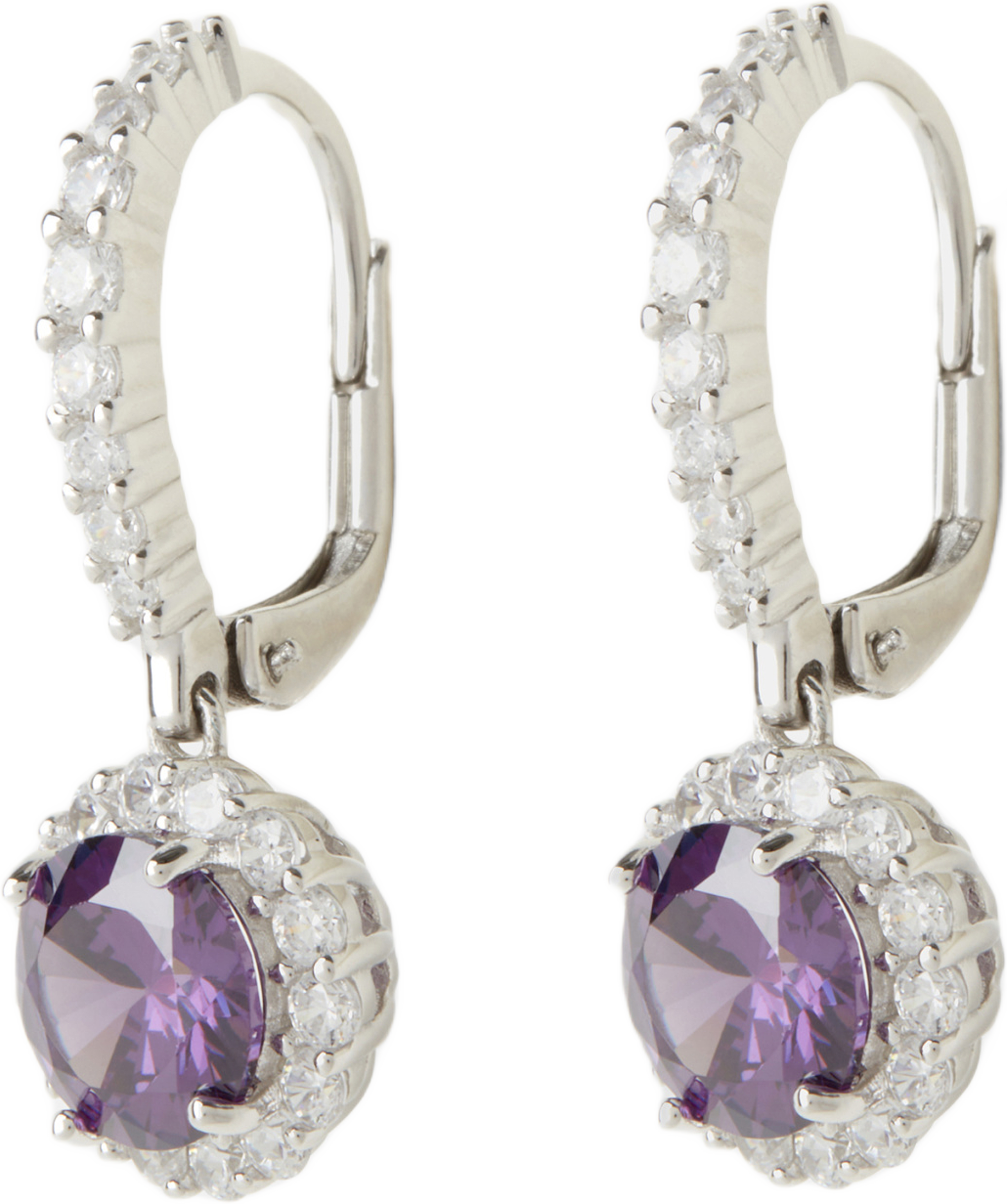 Örhängen silver Purple