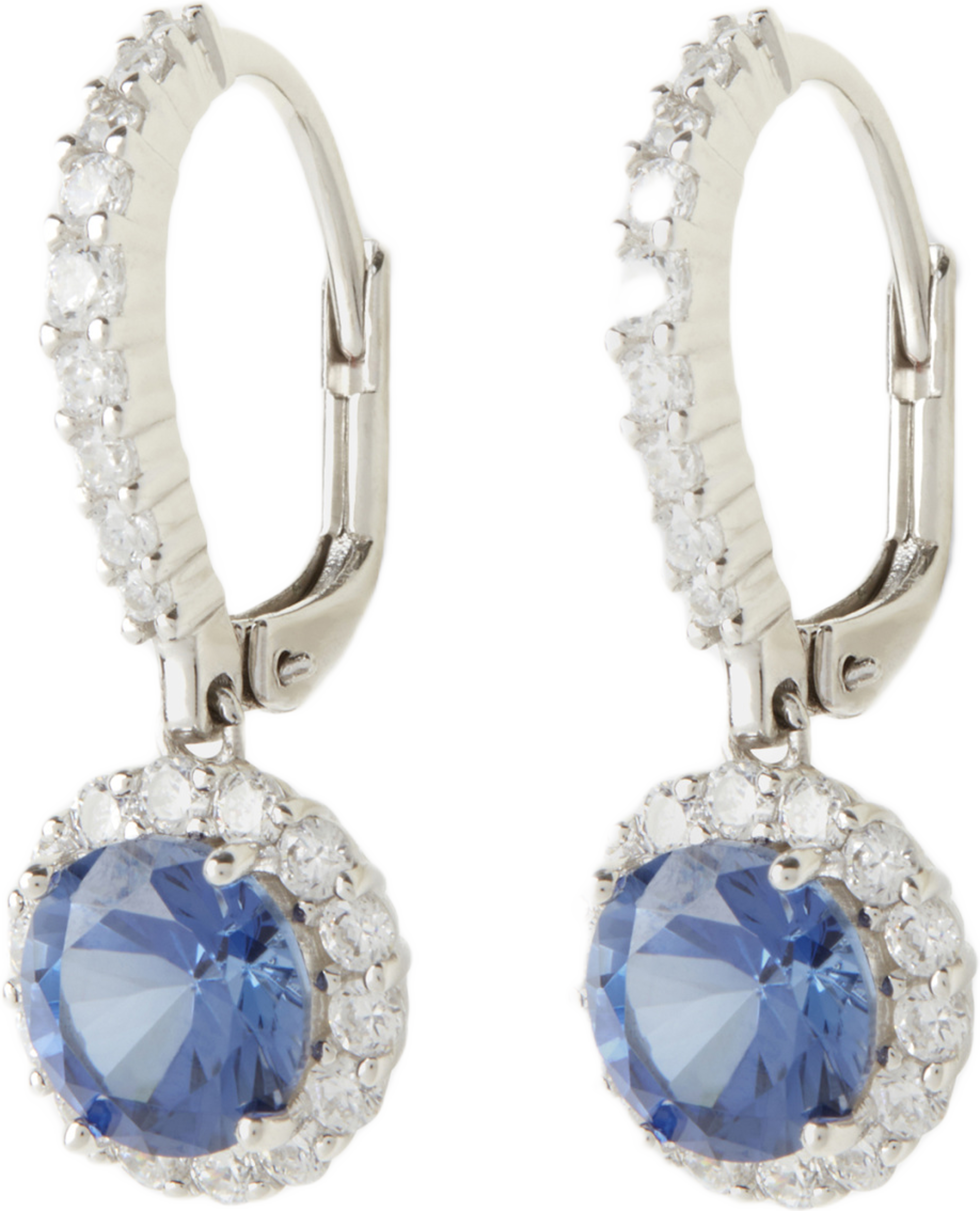 Örhängen silver Sapphire Blue