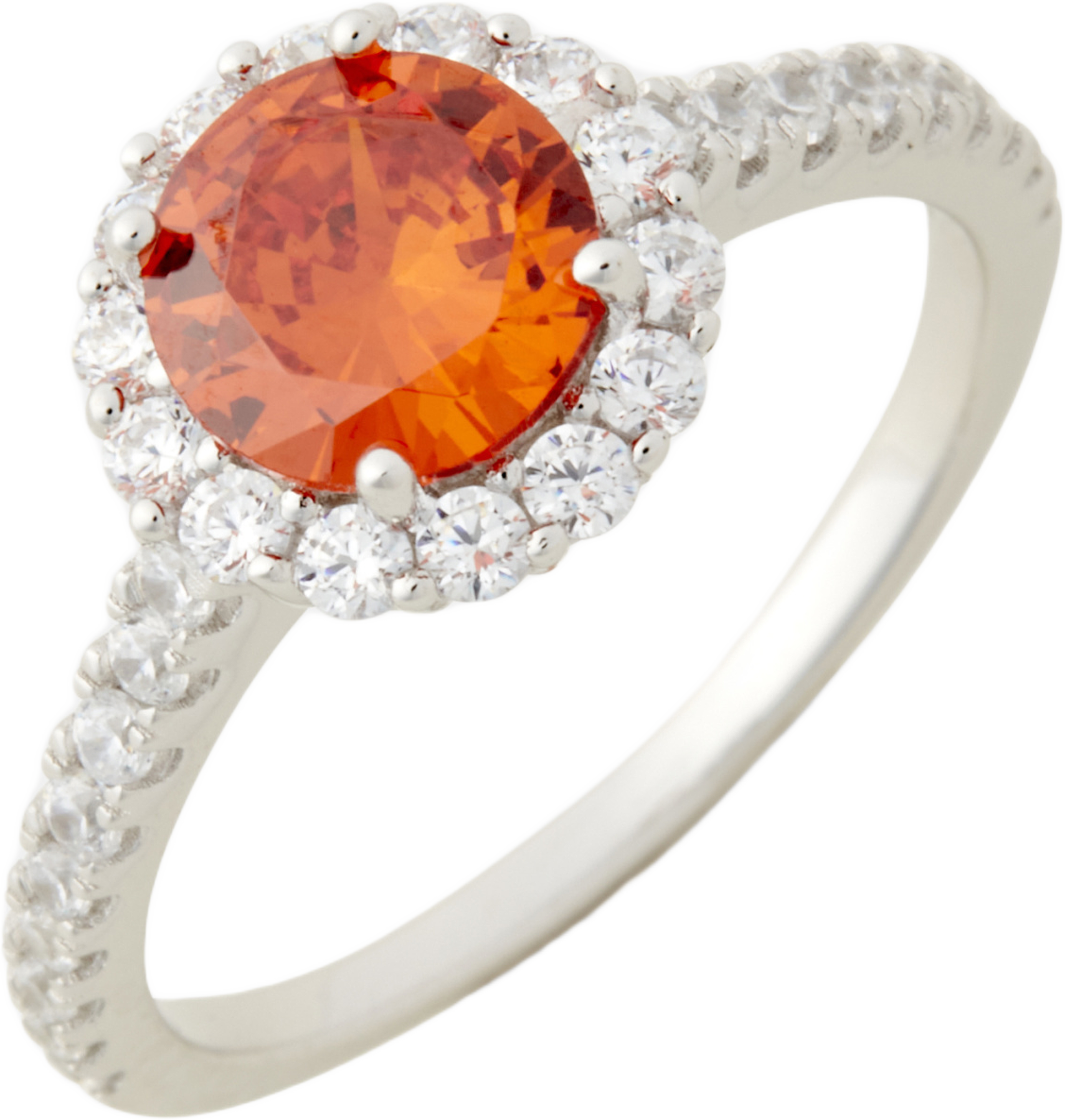 Ring silver Orange