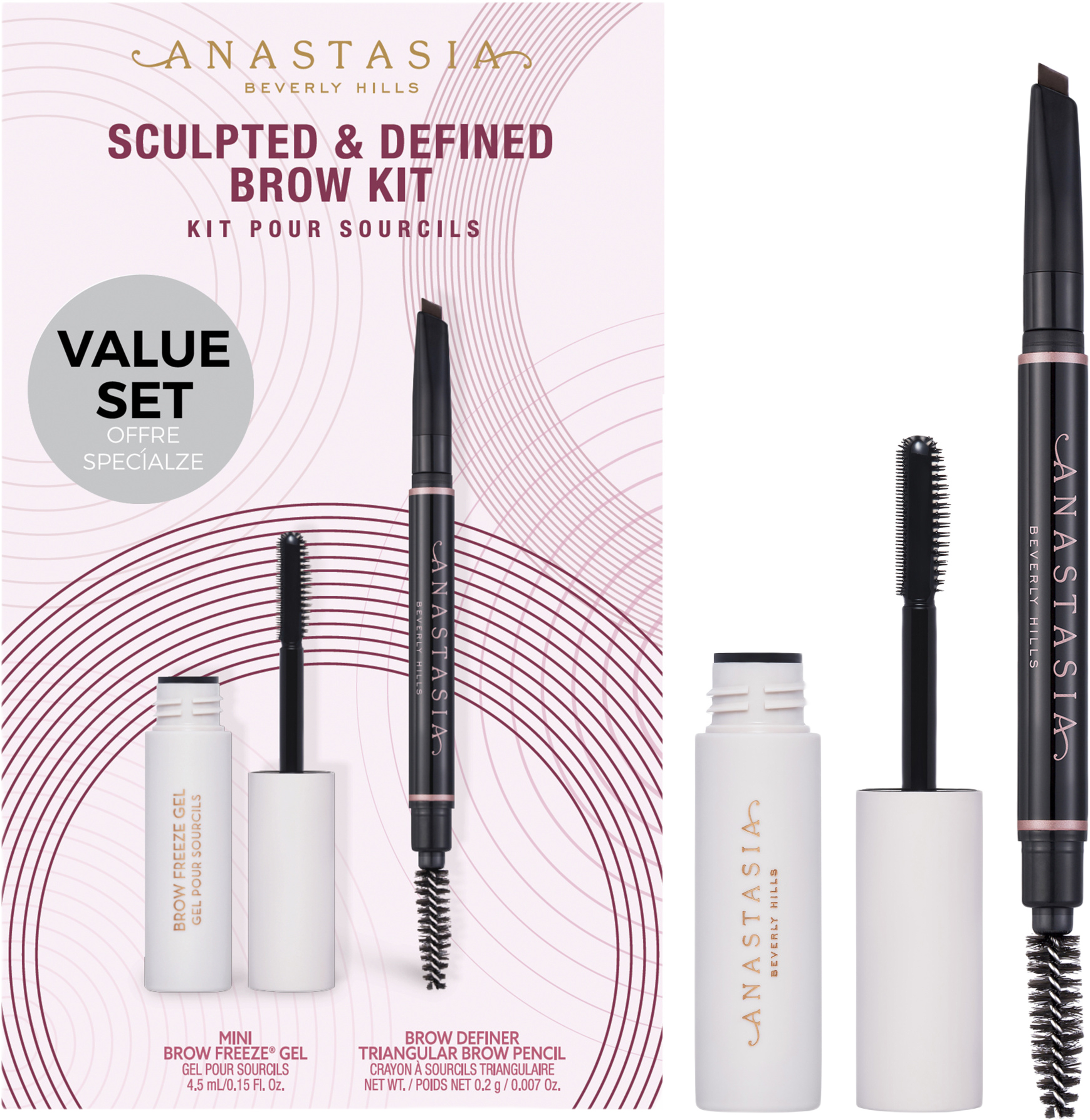Sculpted & Defined Brow Kit - Medium Brown