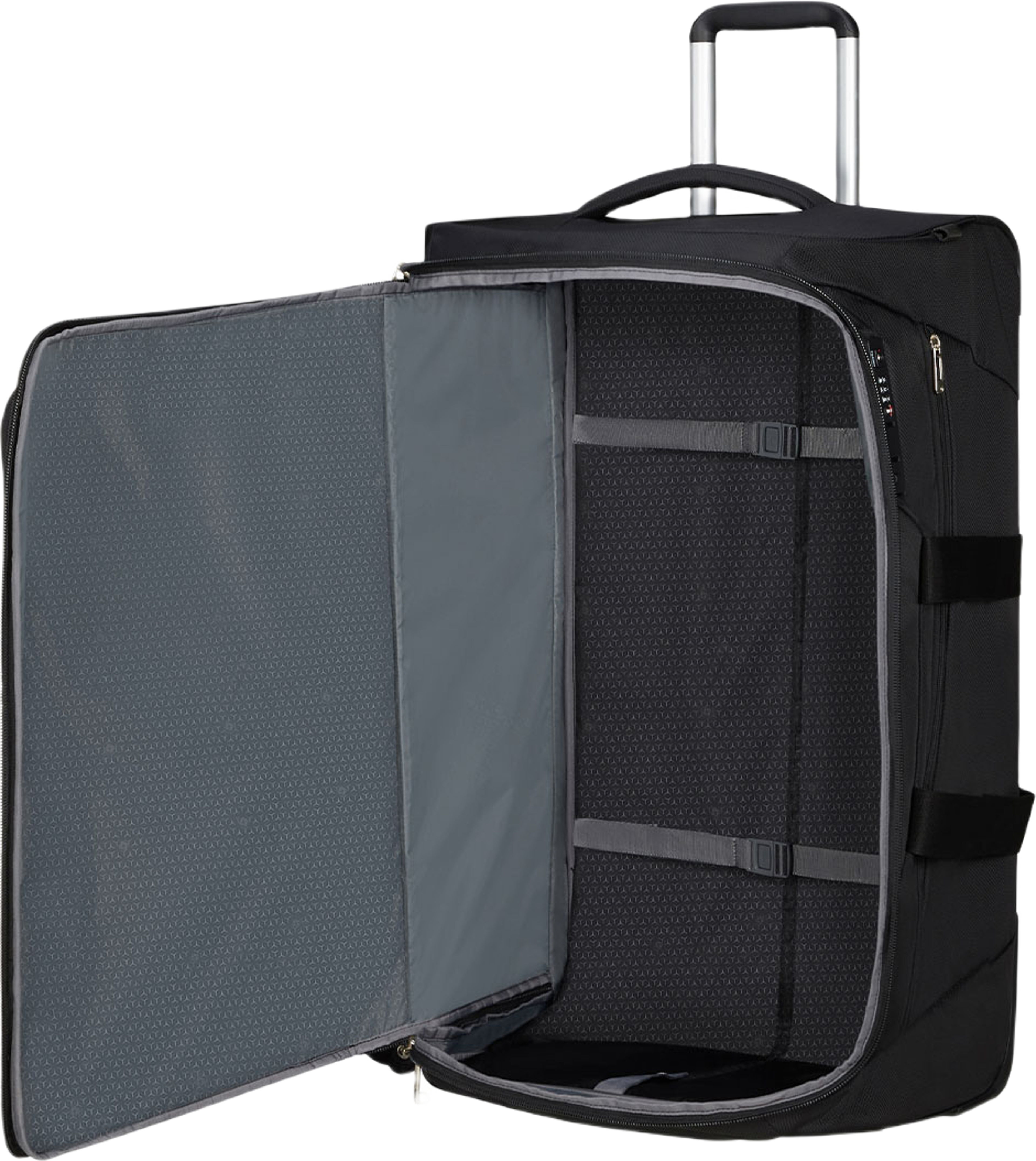 Duffle med Hjul 74 cm, från Samsonite, i färgen Ozone Black. Klicka för att öppna bilden i stort format