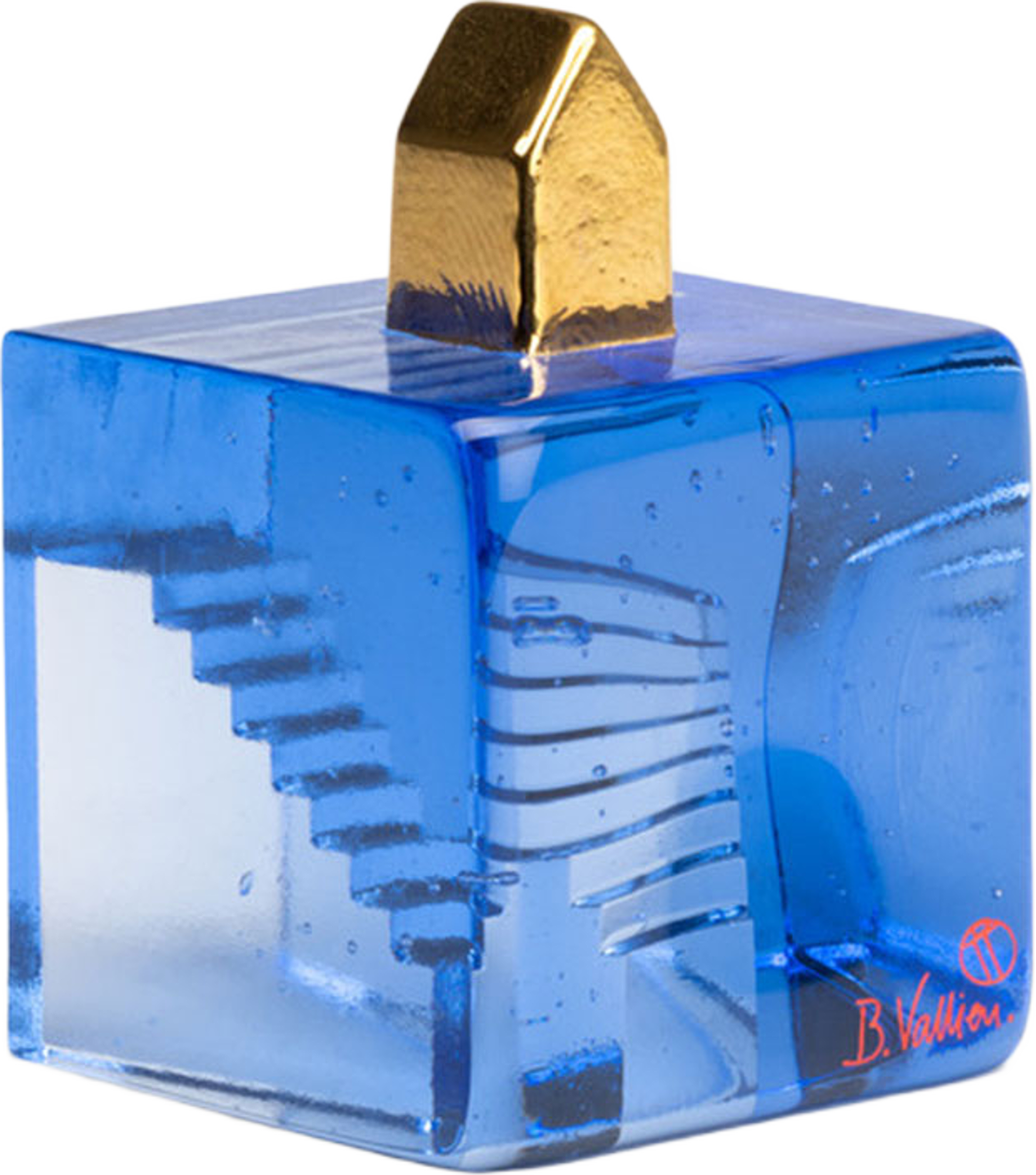 Fortress Hidden Stairs Blå/Guld Bv Ac-23, från Kosta Boda, i färgen Blue. Klicka för att öppna bilden i stort format