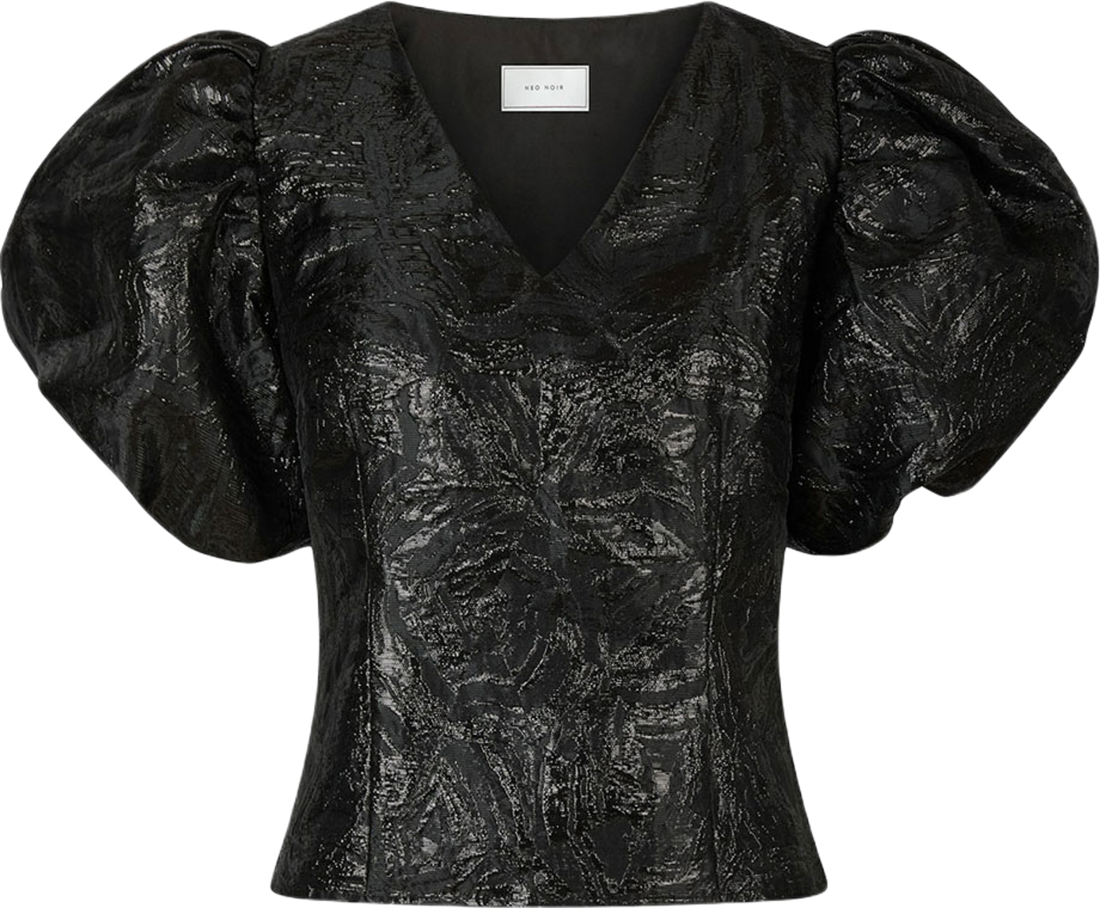 Camia Metallic Brocade Blouse