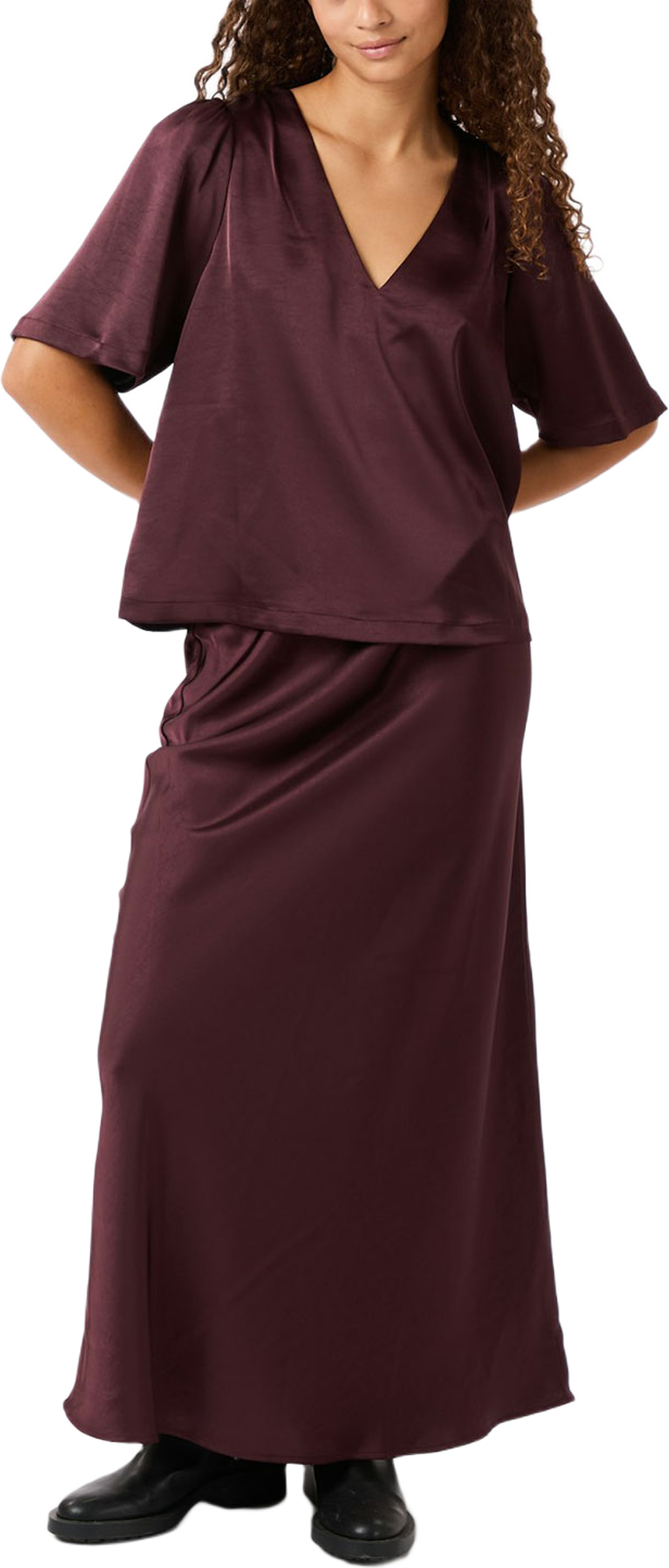 Vicky Heavy Sateen Skirt