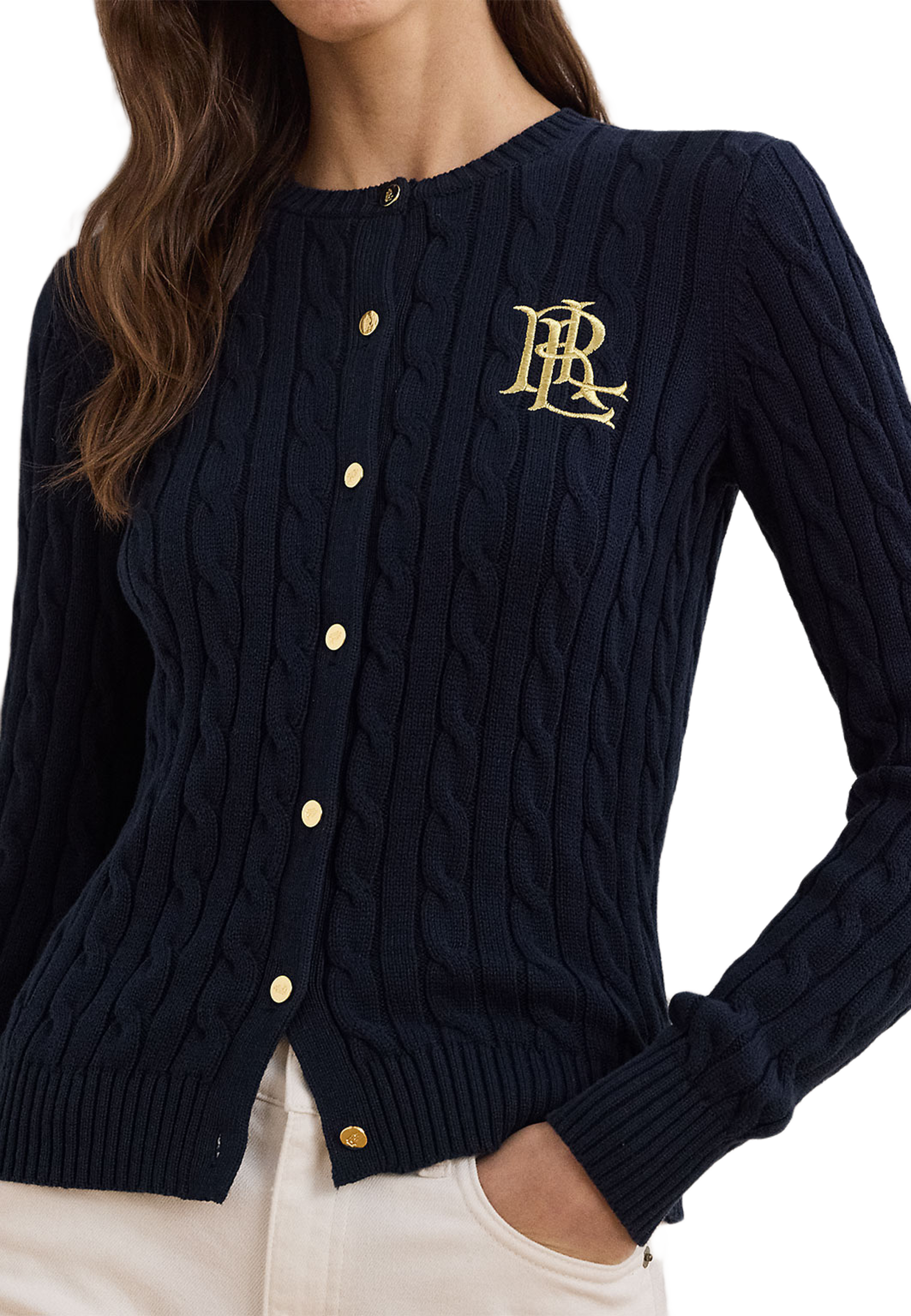Cable-Knit Cotton Cardigan