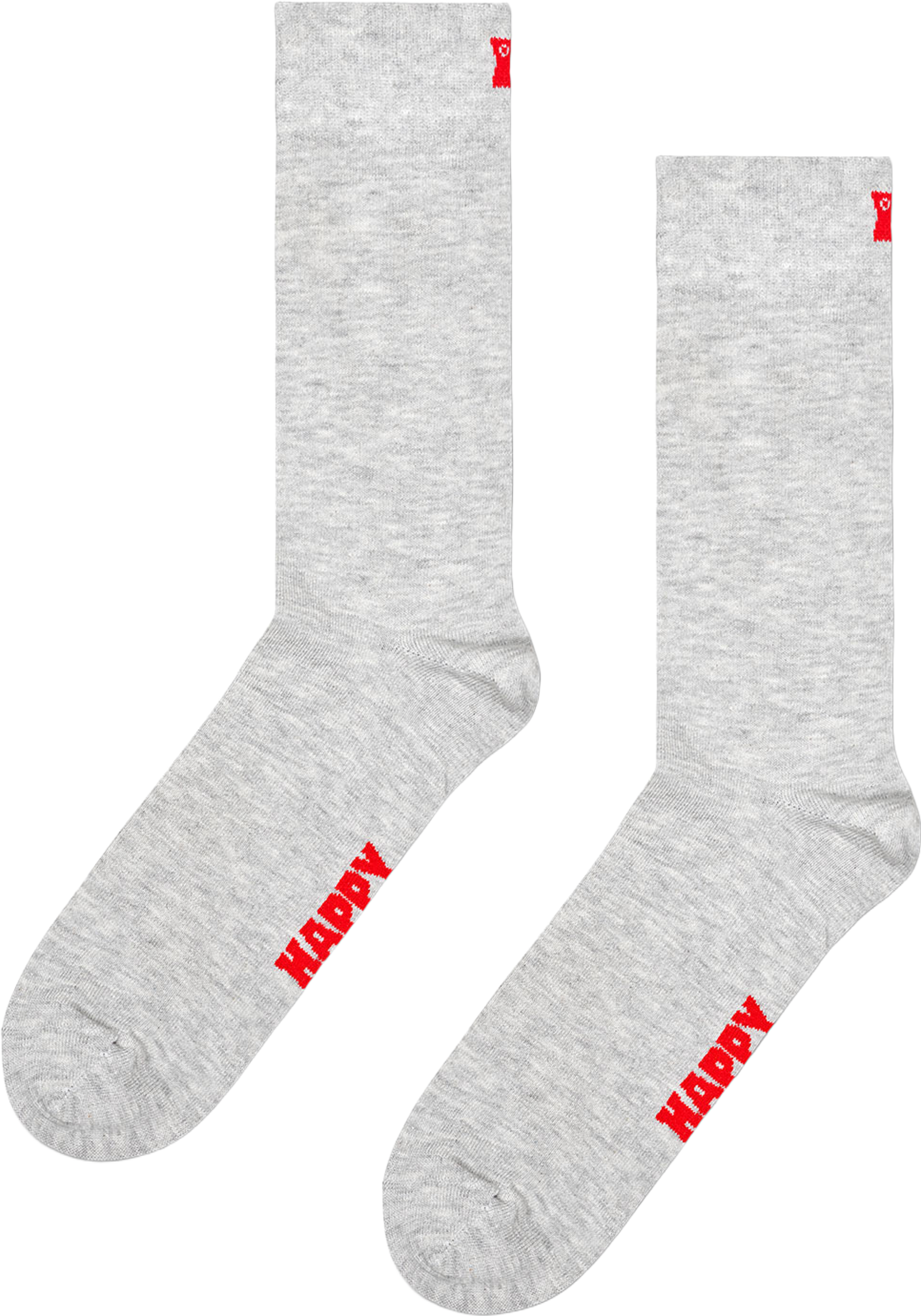 Solid Sock, från Happy Socks, i färgen Grey. Klicka för att öppna bilden i stort format