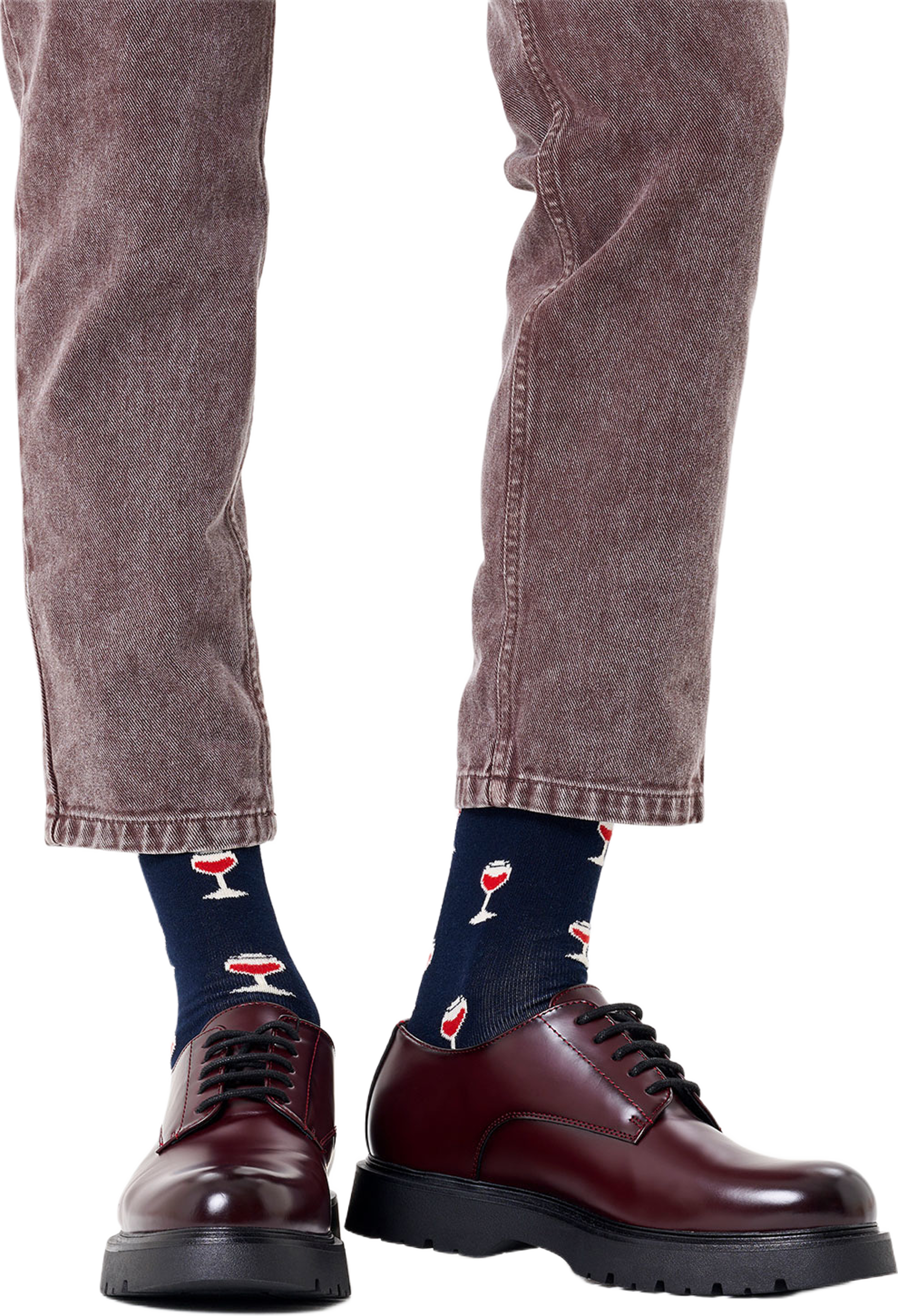 Glass Of Wine Sock, från Happy Socks, i färgen Navy. Klicka för att öppna bilden i stort format