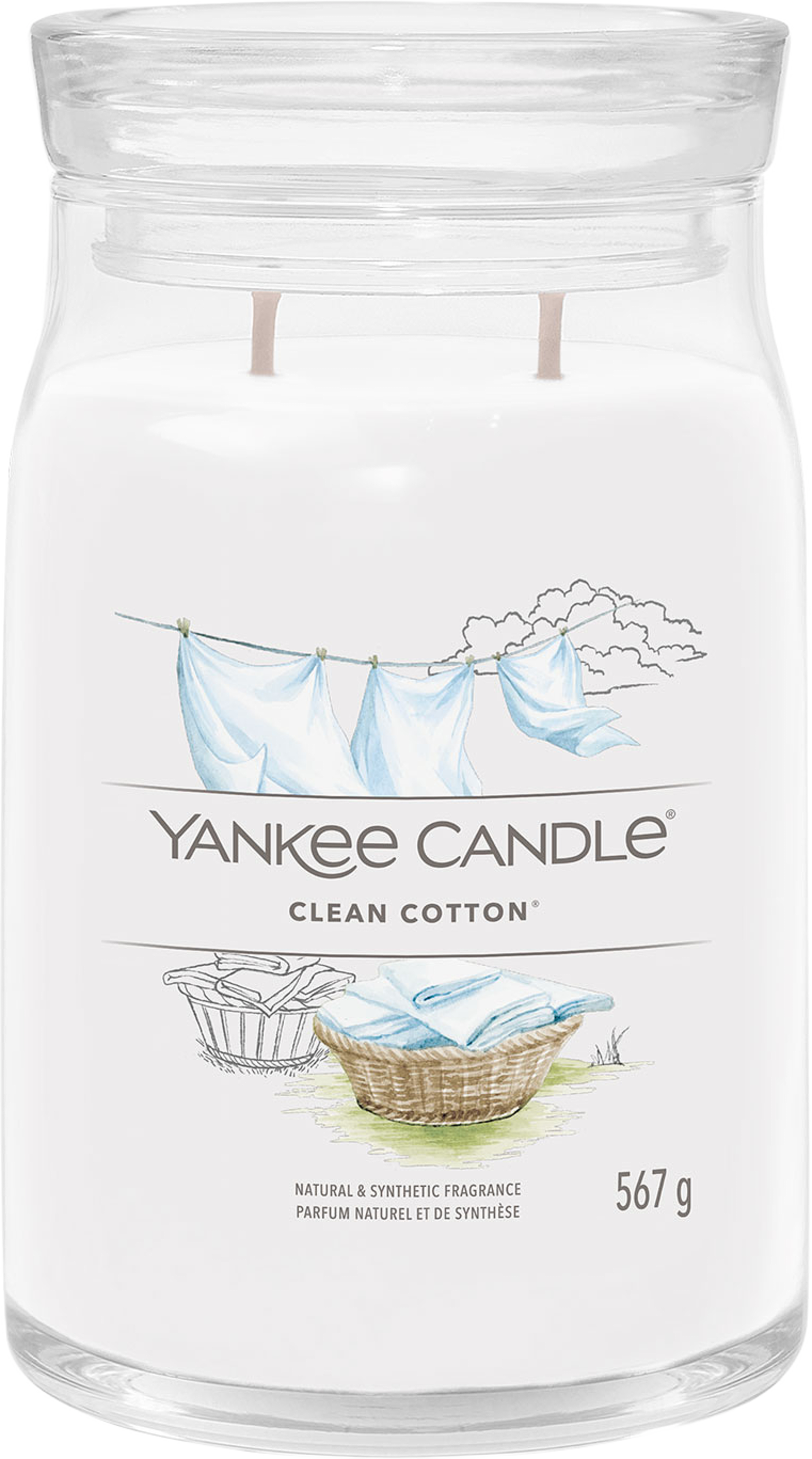 Signature Large Jar Clean Cotton