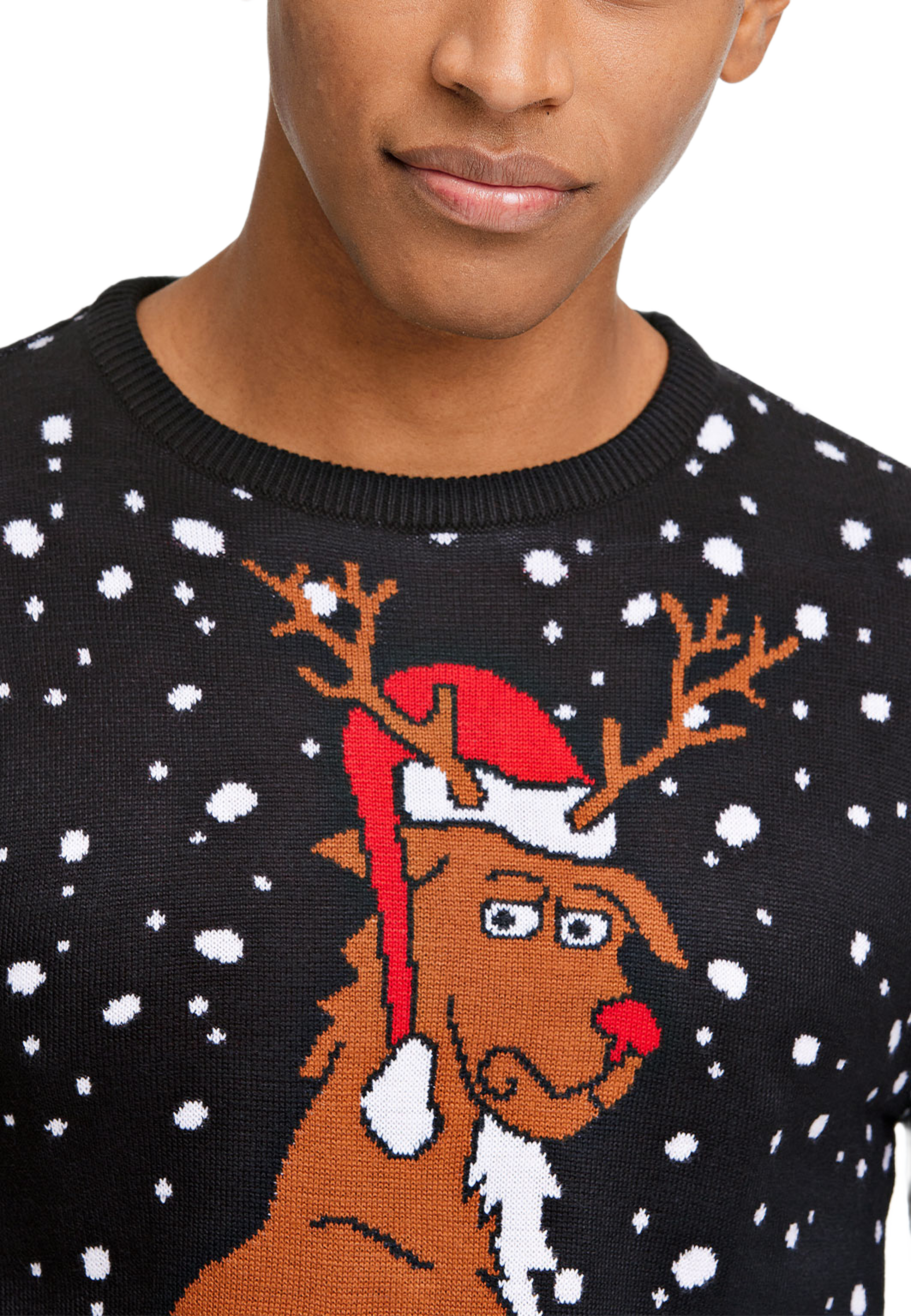 3D Interactive Xmas Knit, från Lindbergh, i färgen Black. Klicka för att öppna bilden i stort format