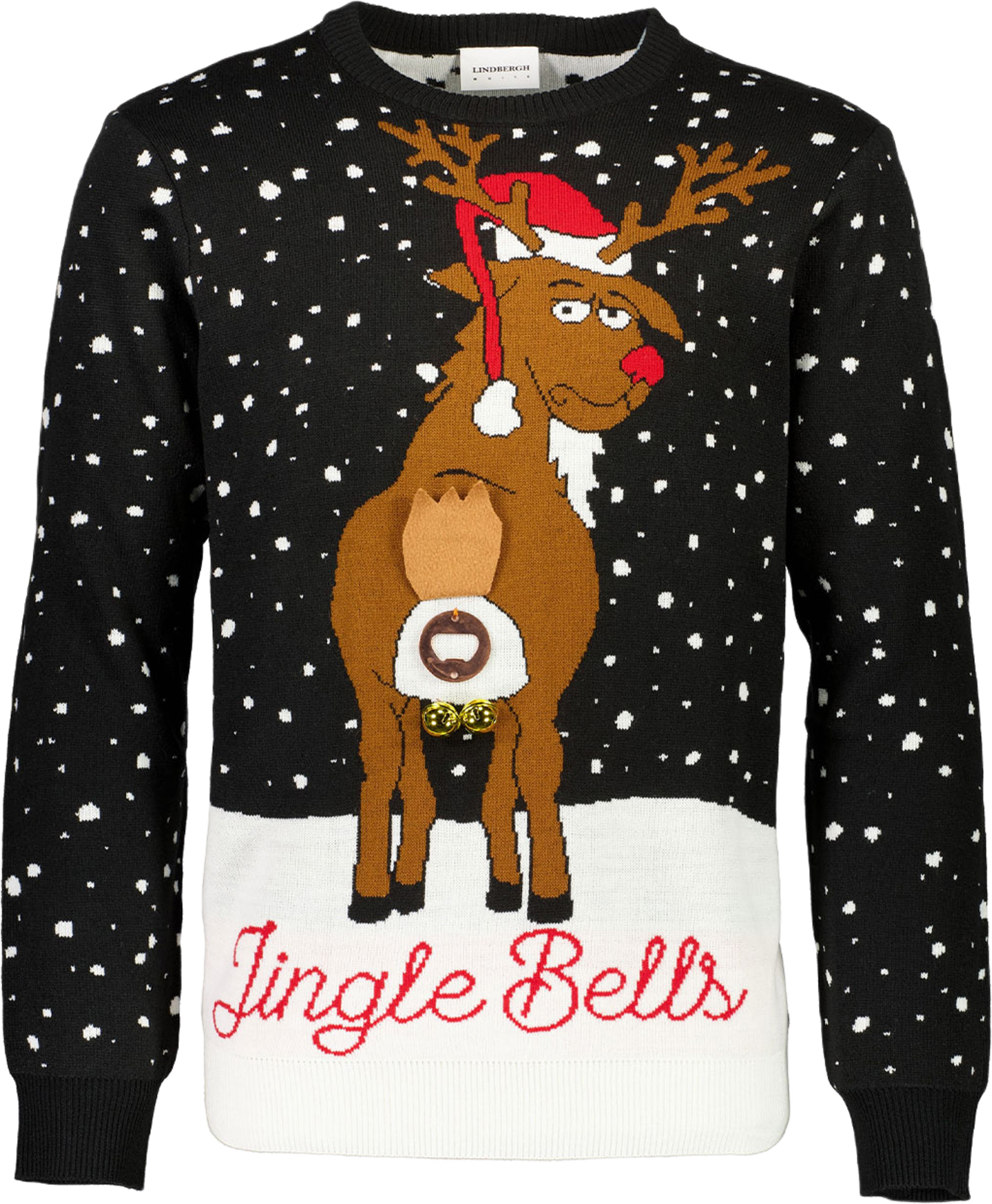 3D Interactive Xmas Knit, från Lindbergh, i färgen Black. Klicka för att öppna bilden i stort format