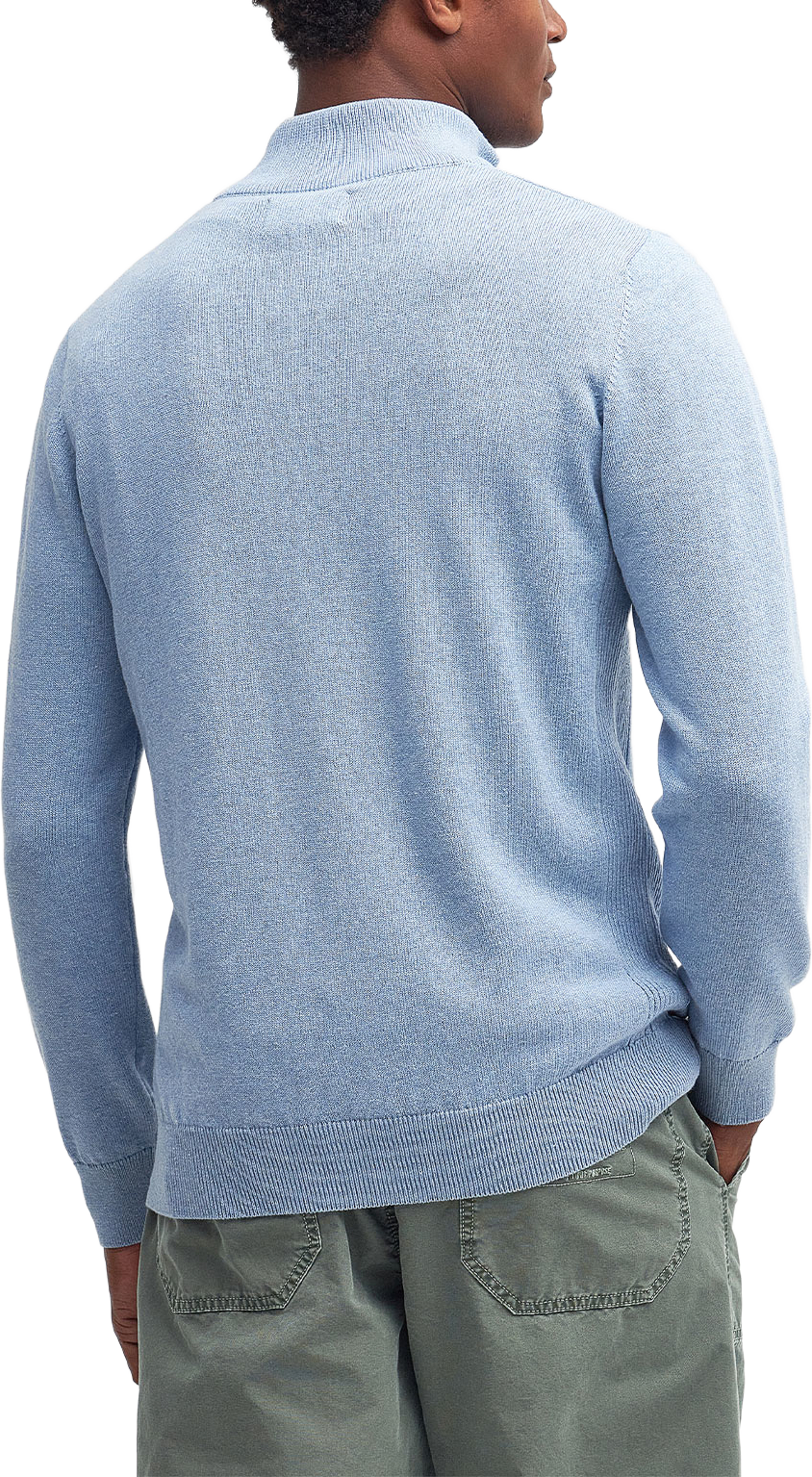 Half Zip Knitted Jumper, från Barbour, i färgen Dark Chambray. Klicka för att öppna bilden i stort format