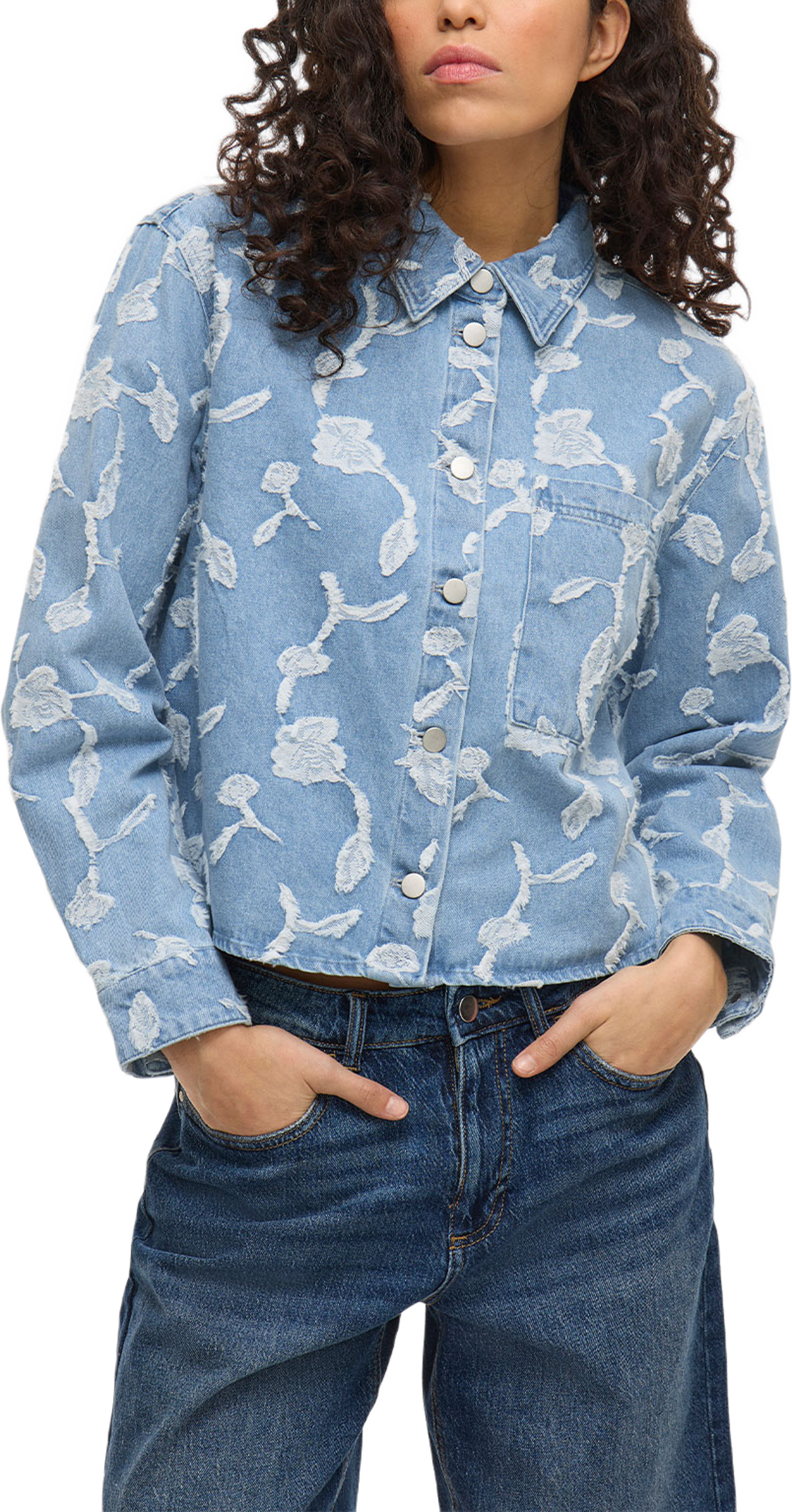 VIIANAIS Jacquard Jeansjacka