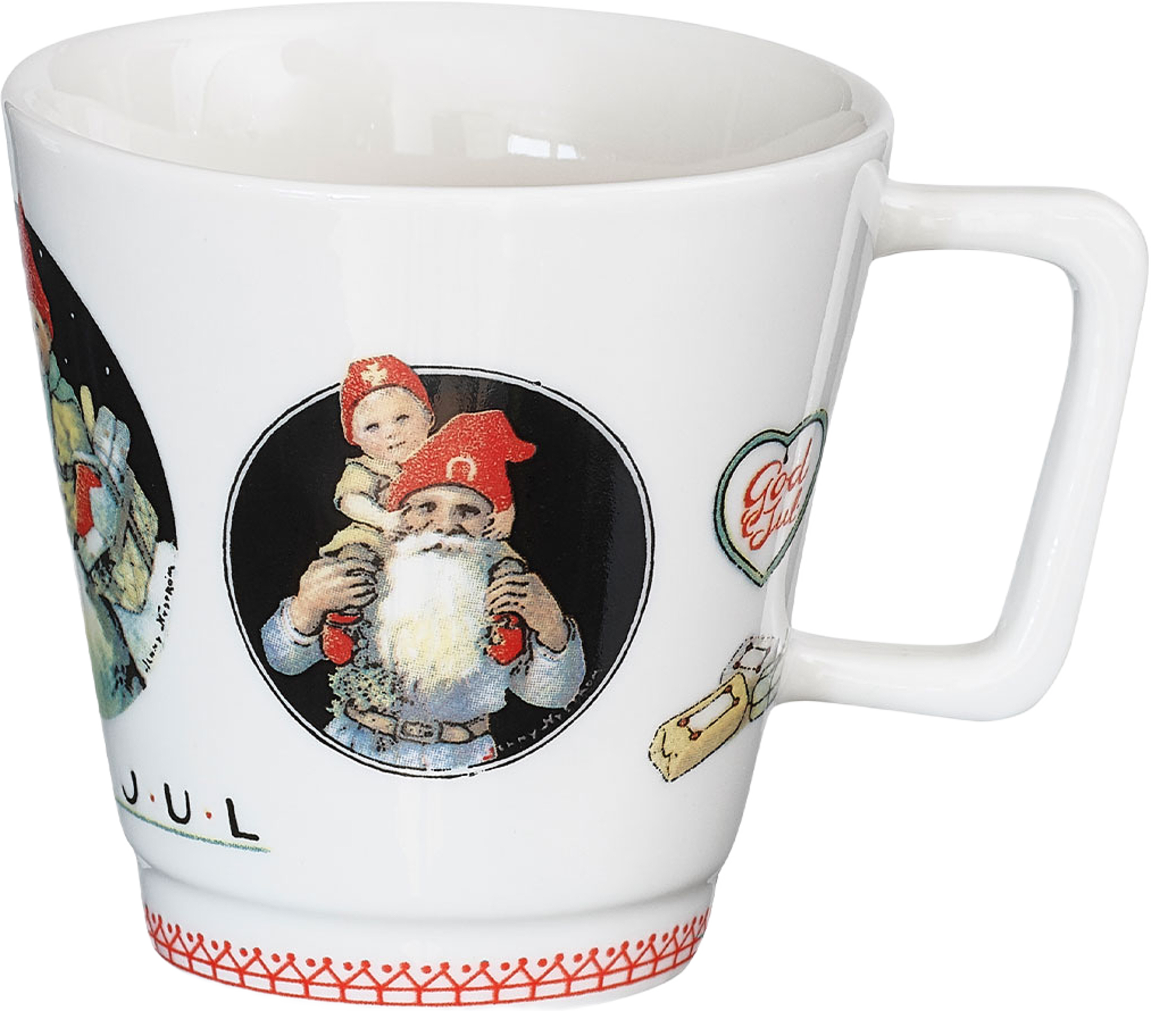 Jennys Glöggmugg Tomten 2-pack, från Cult Design, i färgen Red. Klicka för att öppna bilden i stort format