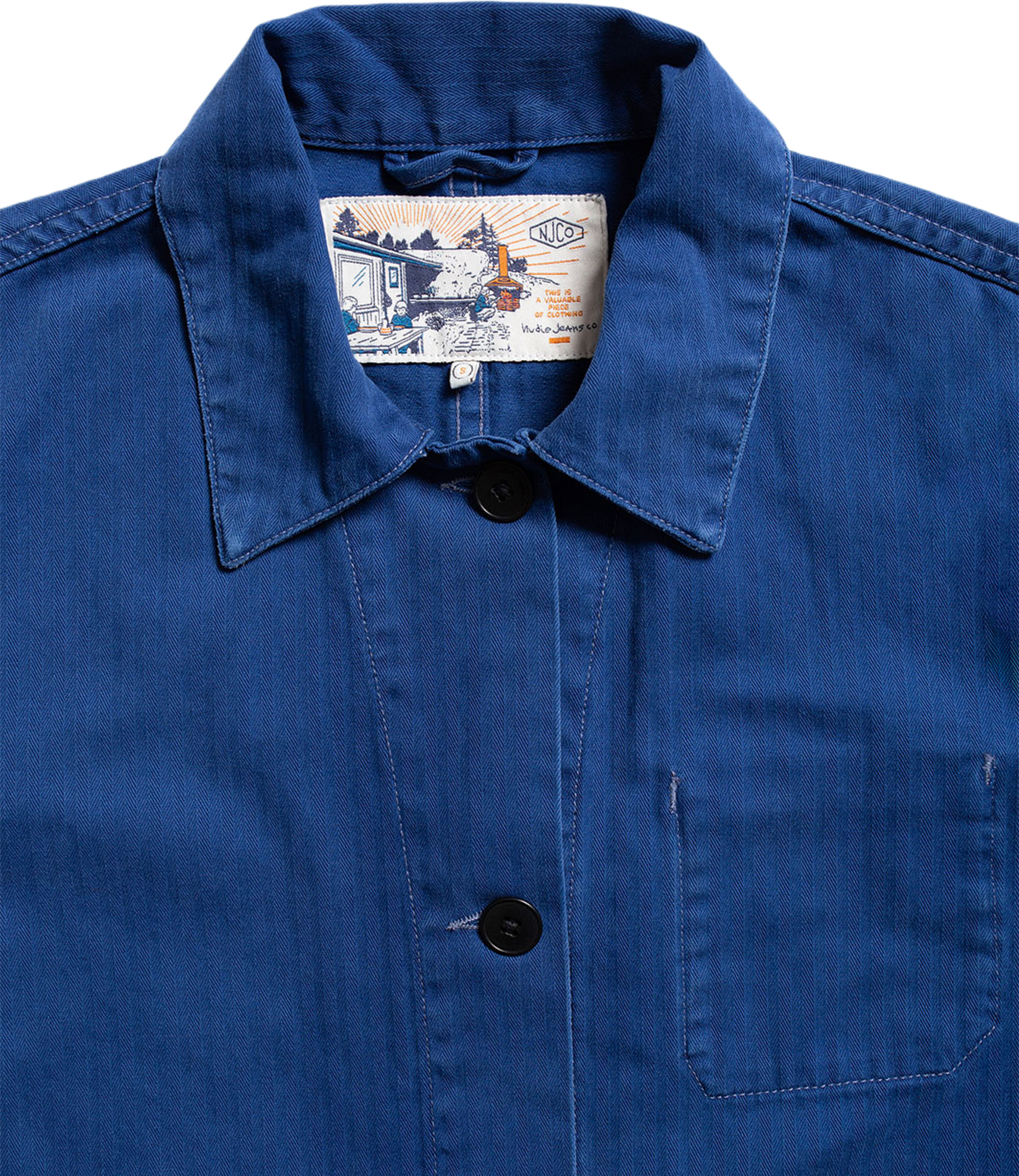 Lovis Herringbone Denim Jacket