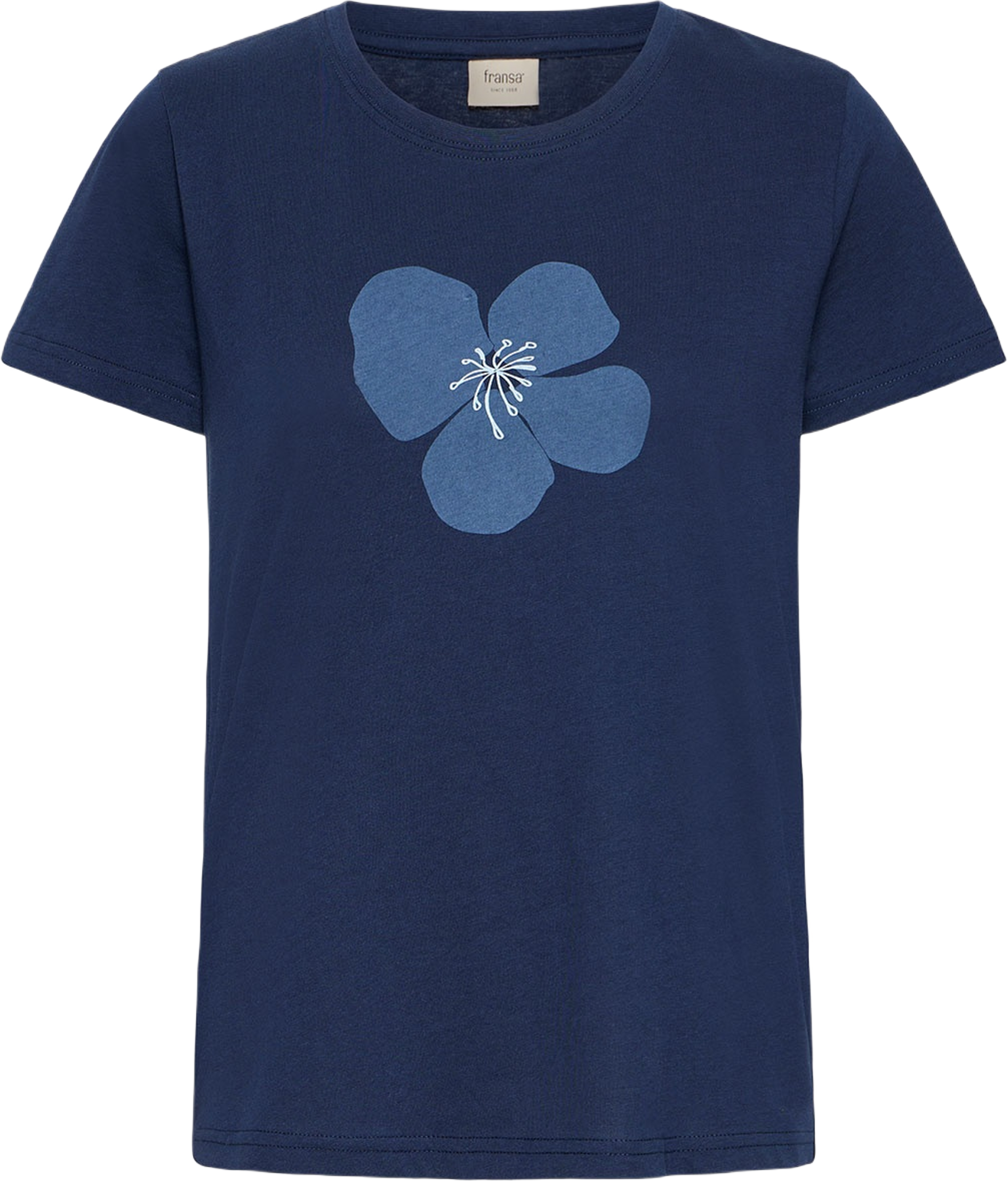 FRMAYRA TEE 1 T-shirt, från Fransa, i färgen Navy Blazer Mix. Klicka för att öppna bilden i stort format