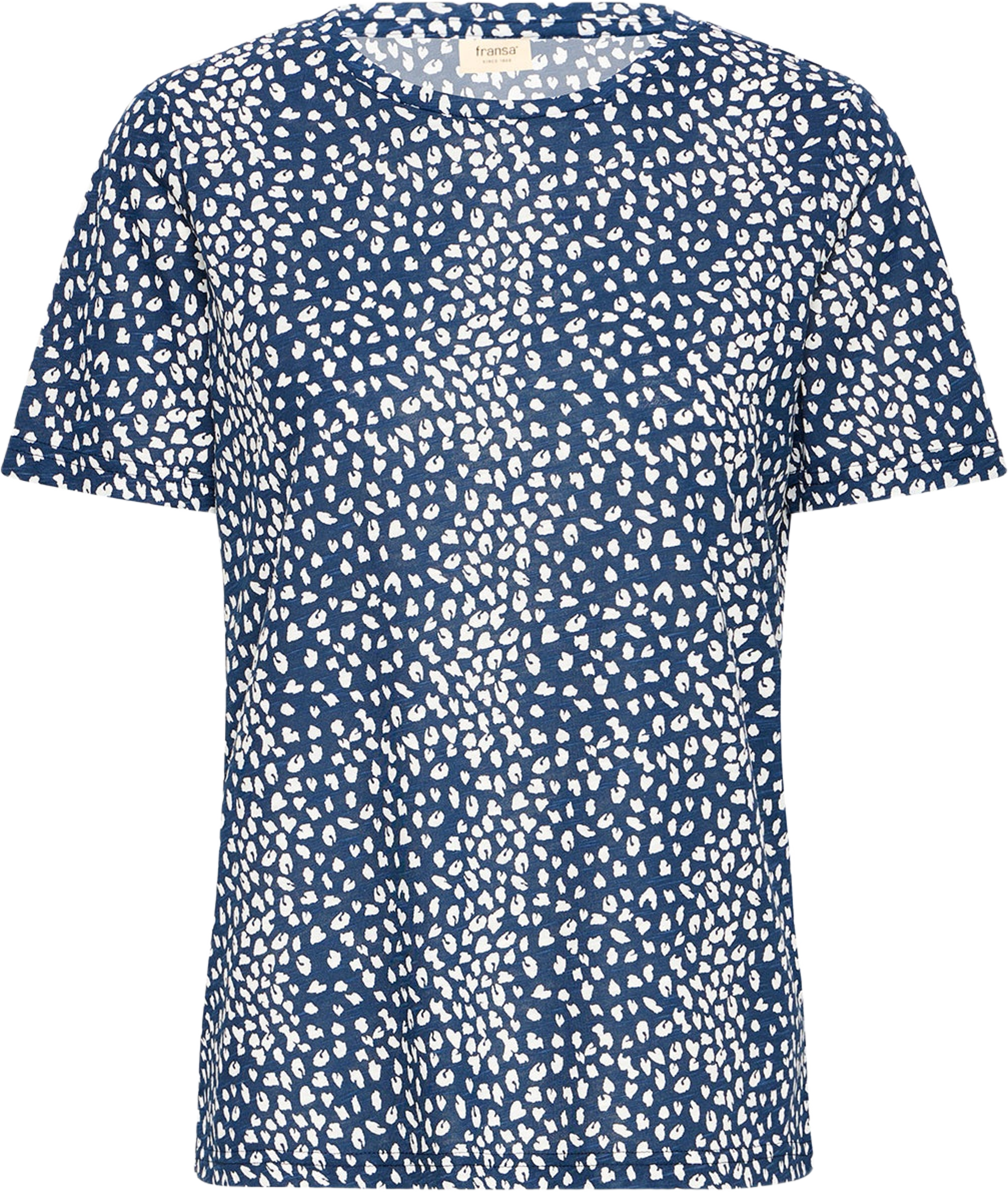 FRHAZEL TEE 2 T-shirt, från Fransa, i färgen Navy Blazer Art. Klicka för att öppna bilden i stort format