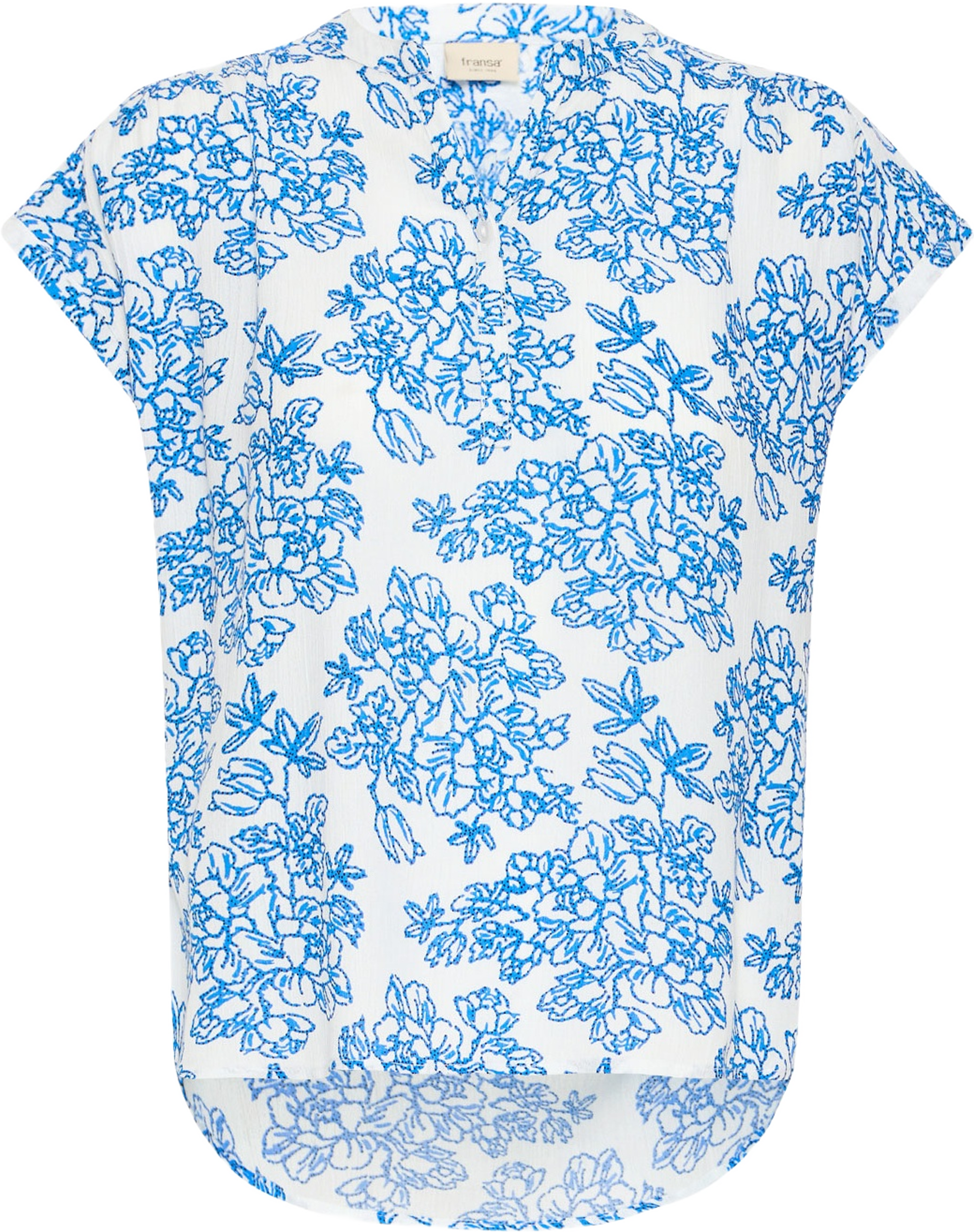 FREASE BL 1 Shirt, från Fransa, i färgen Blue Iolite Art. Klicka för att öppna bilden i stort format