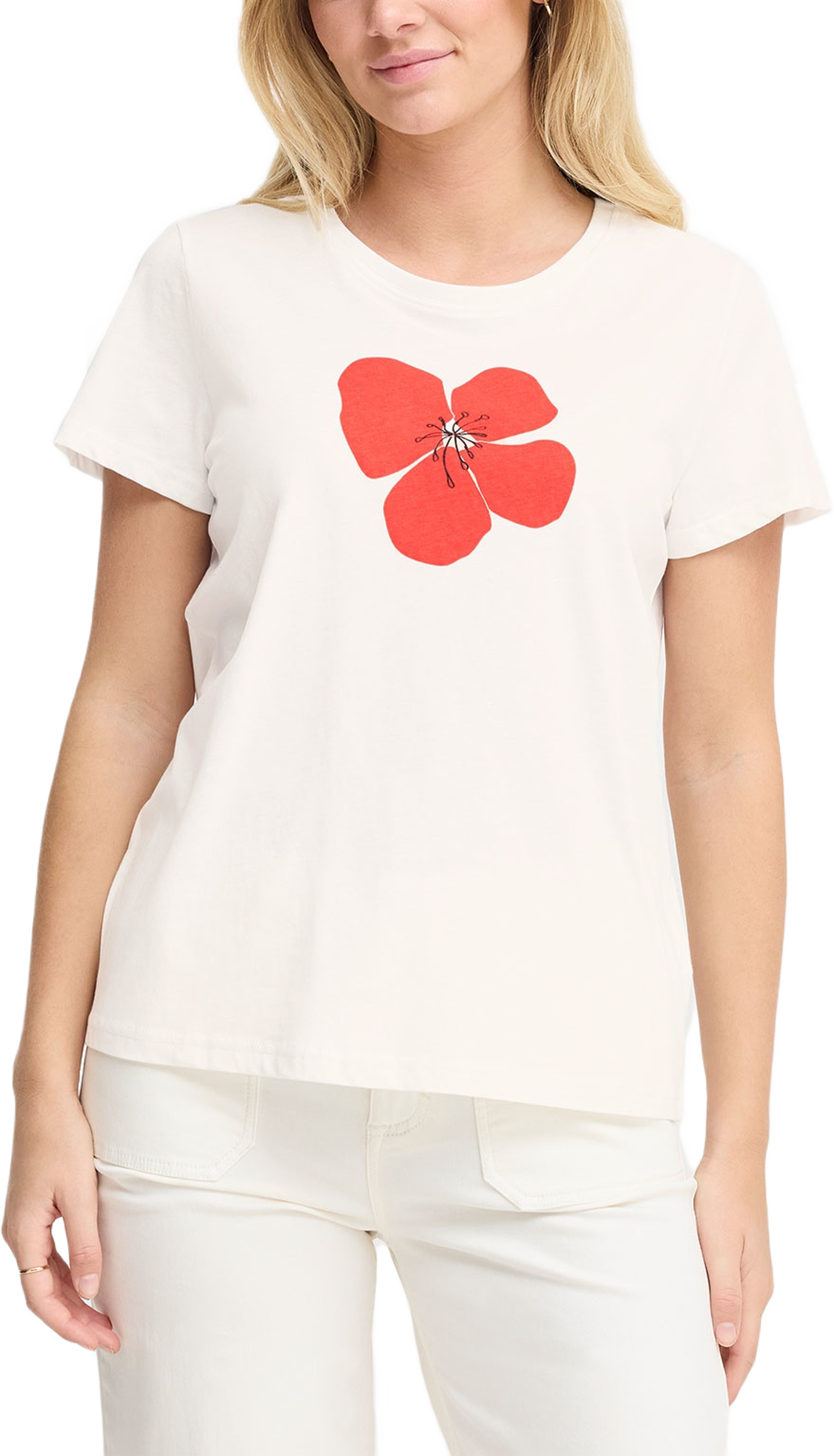 FRMAYRA TEE 1 T-shirt, från Fransa, i färgen Cayenne Mix. Klicka för att öppna bilden i stort format