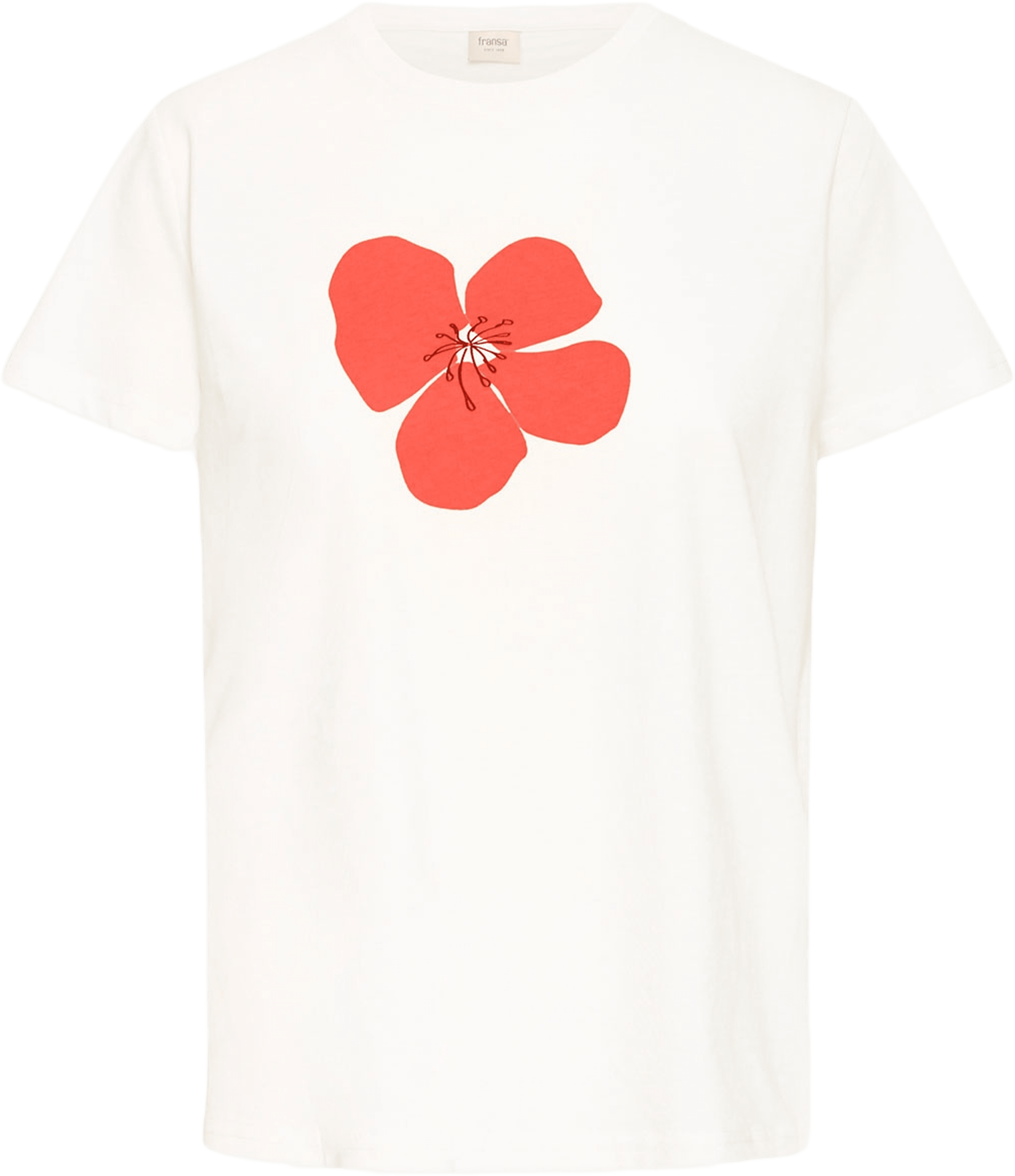 FRMAYRA TEE 1 T-shirt, från Fransa, i färgen Cayenne Mix. Klicka för att öppna bilden i stort format