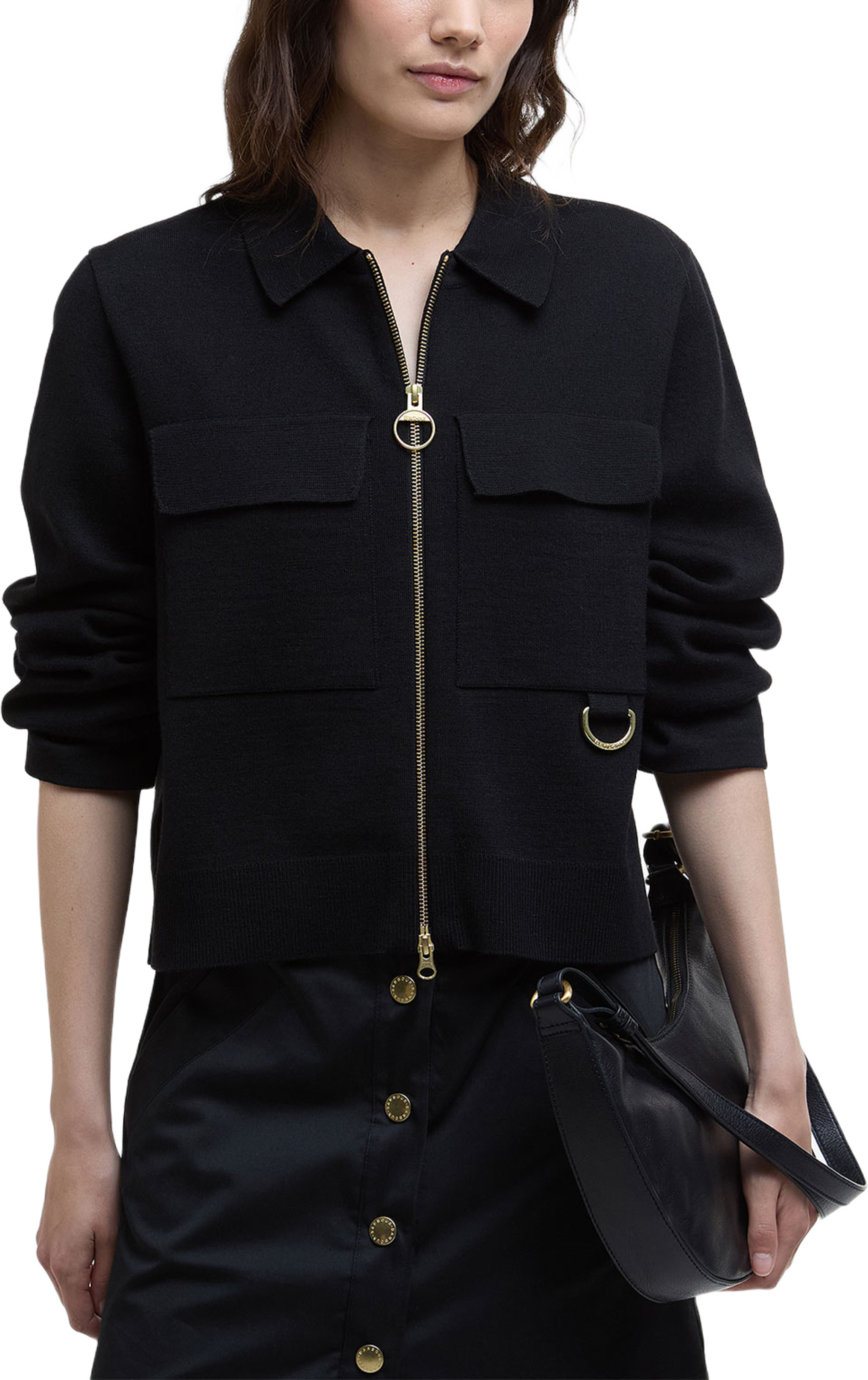 Alma Knitted Zip Through Cardigan