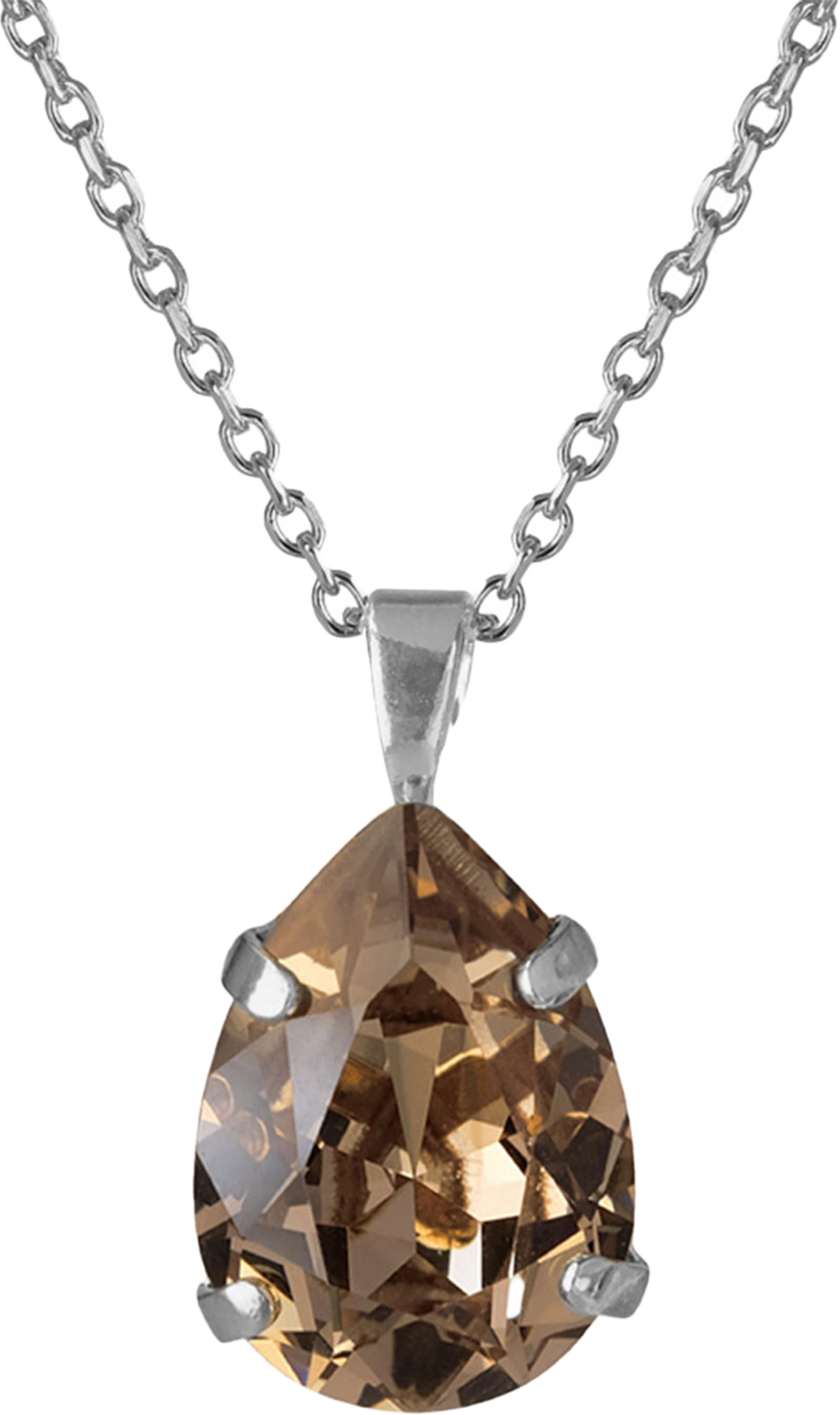 Mini Drop Necklace Greige