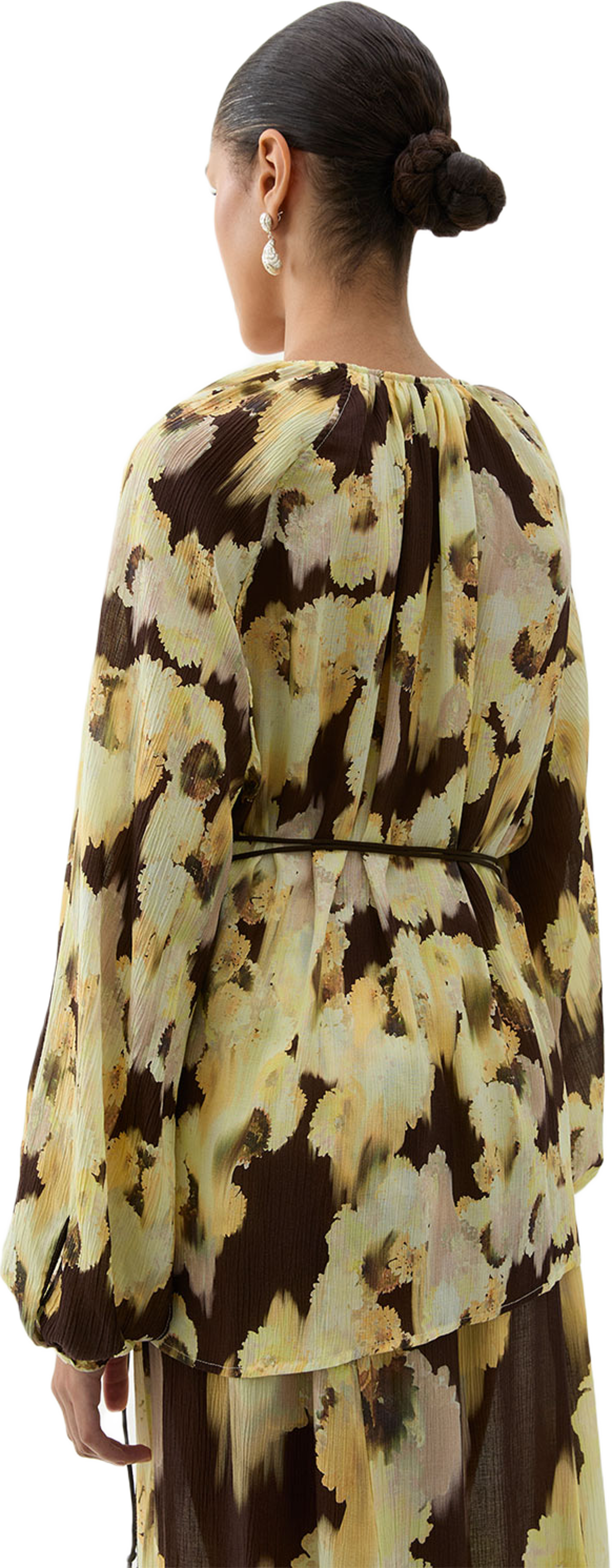 Bee Blurry Silk Blouse