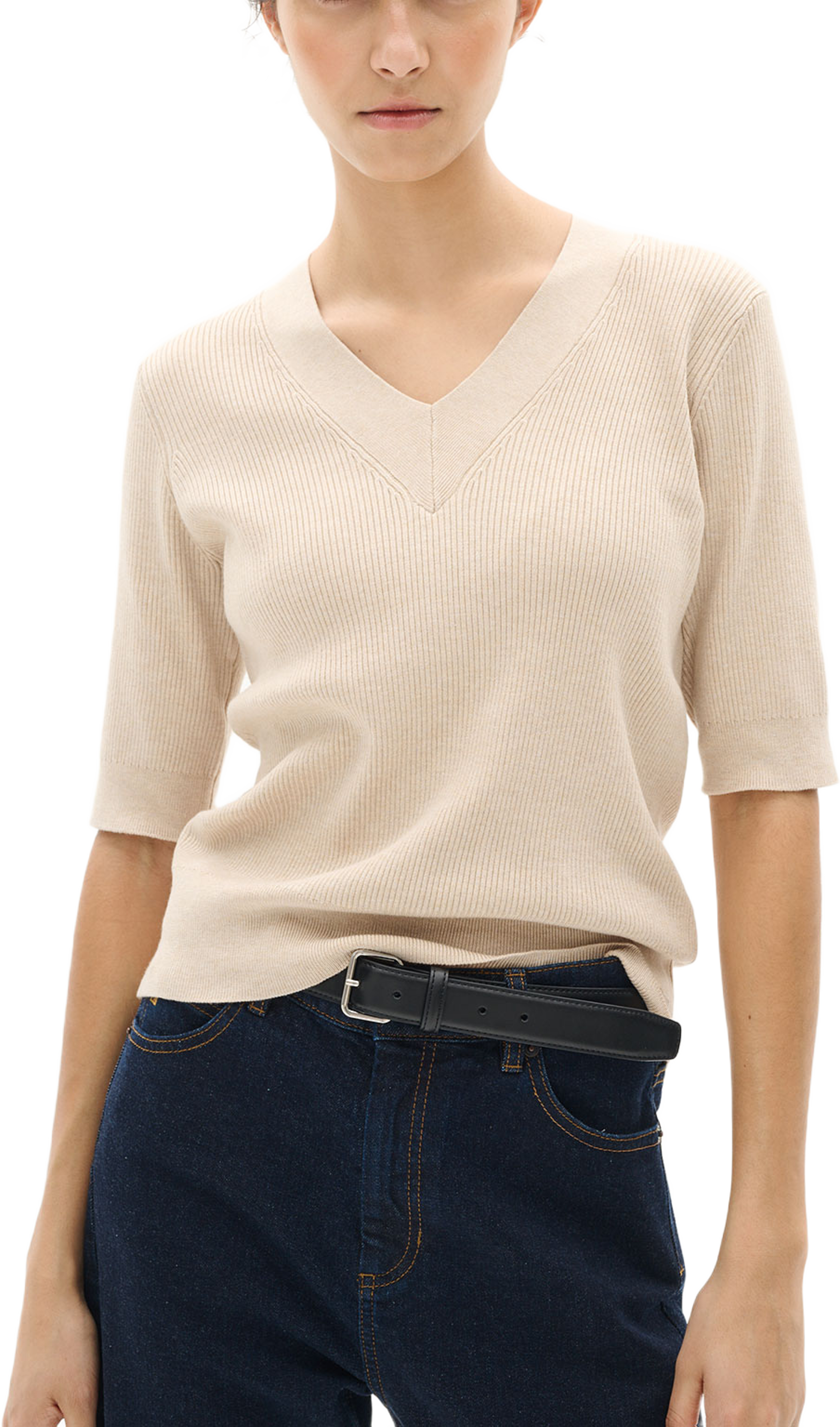 LeenahIW V-Neck Blouse; InWear Pullover