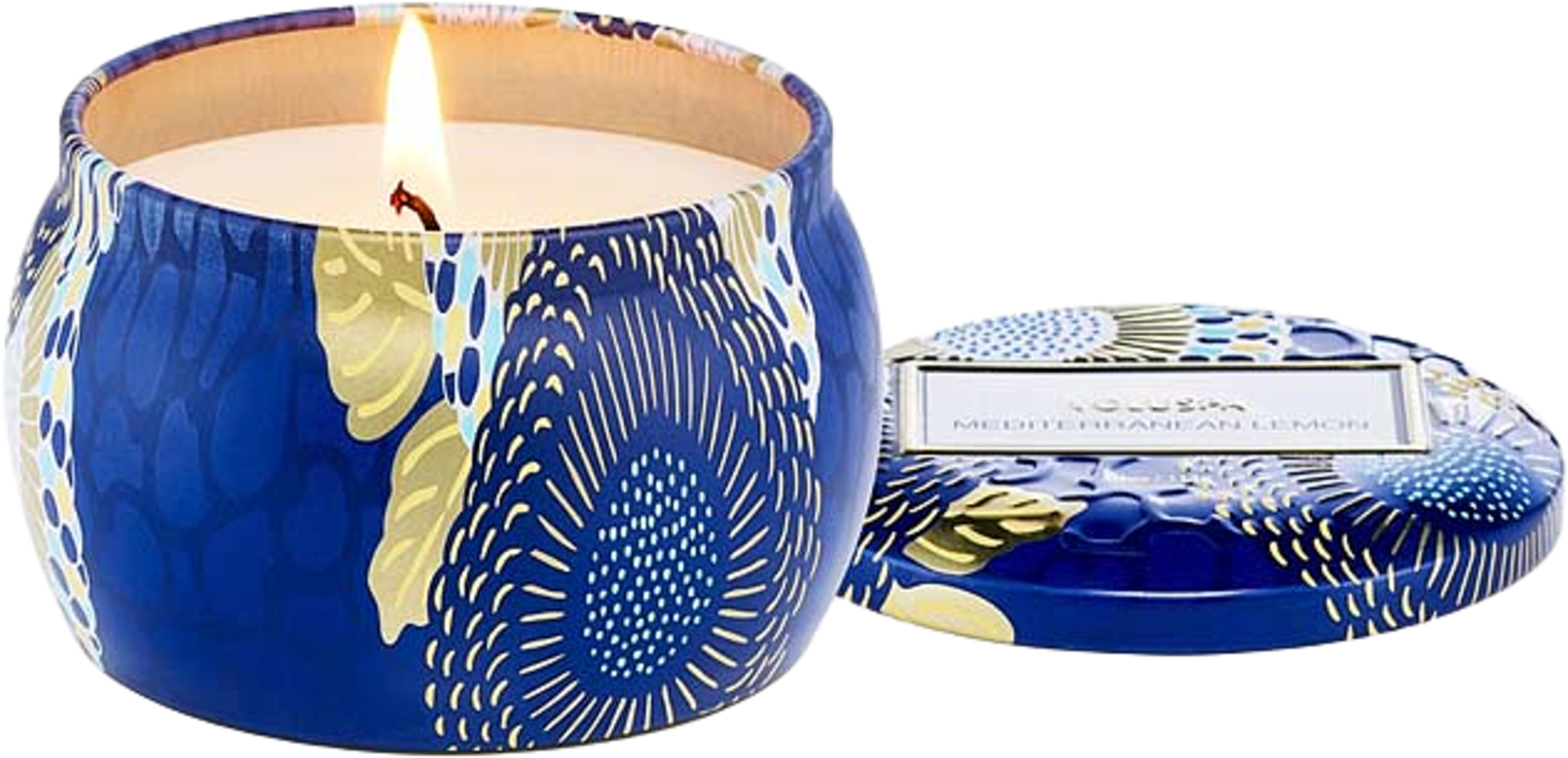Mediterranean Lemon Mini Tin Candle, från Voluspa. Klicka för att öppna bilden i stort format