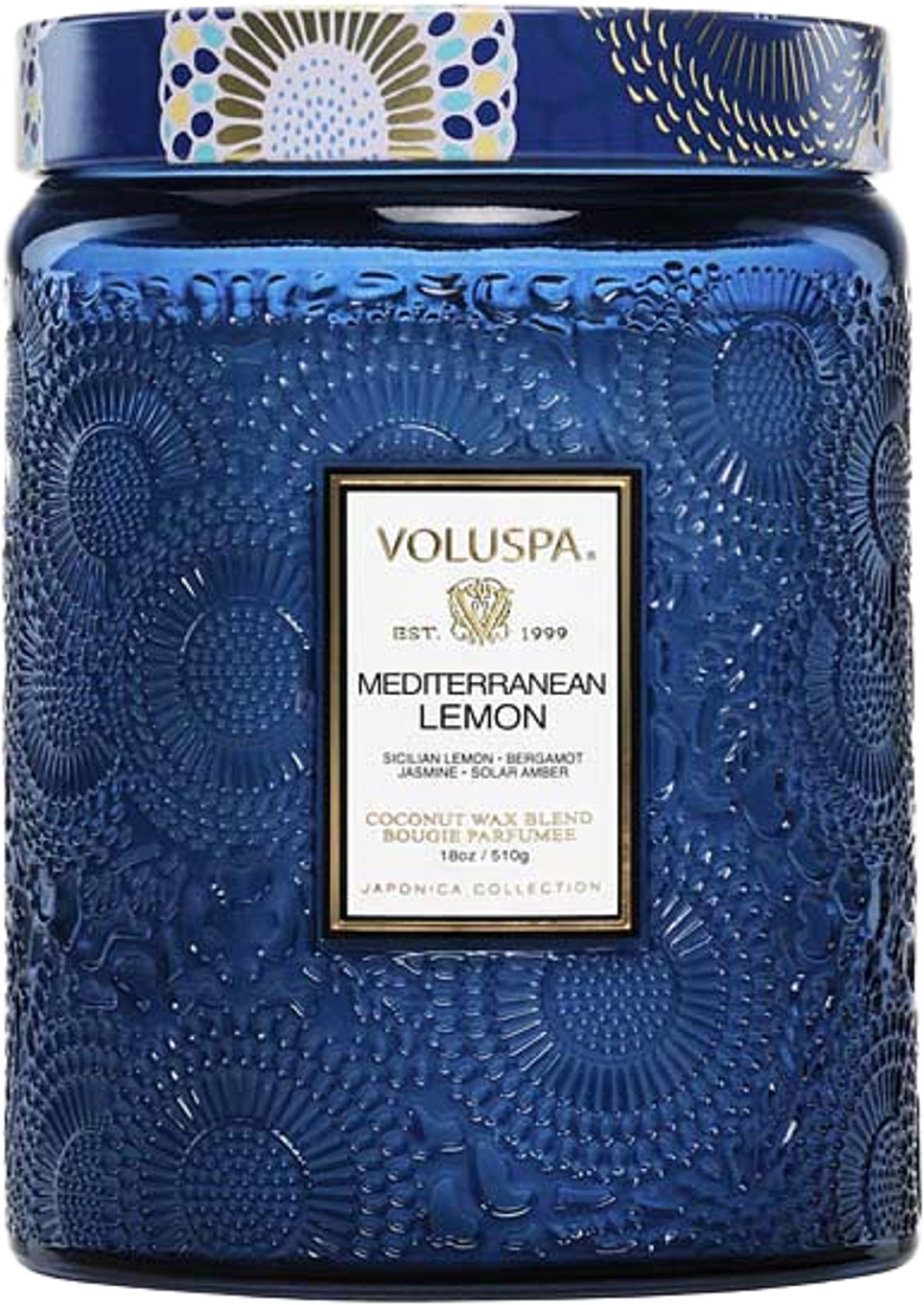 Mediterranean Lemon Large Jar Candle, från Voluspa. Klicka för att öppna bilden i stort format