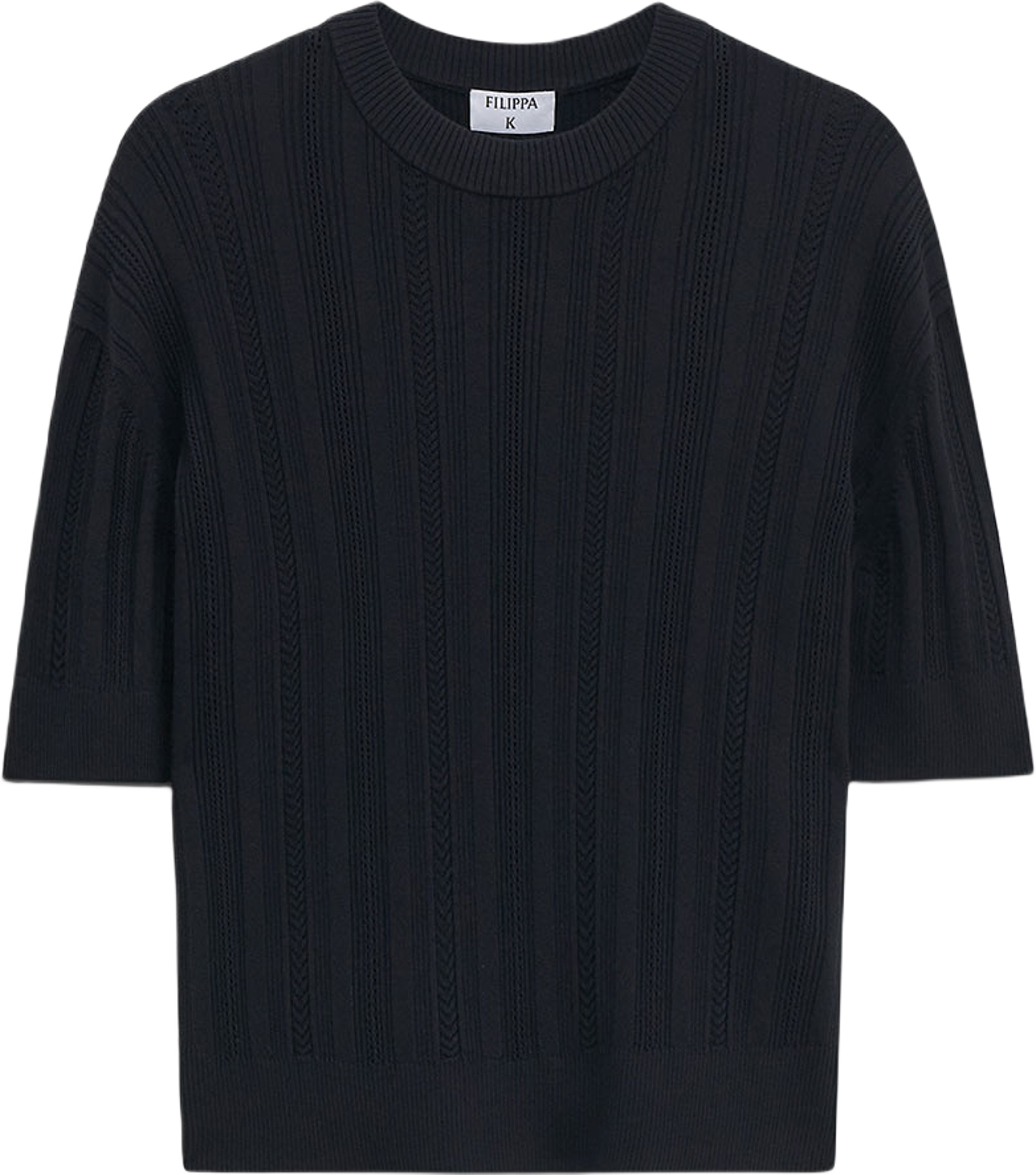 Braid Knit T-Shirt