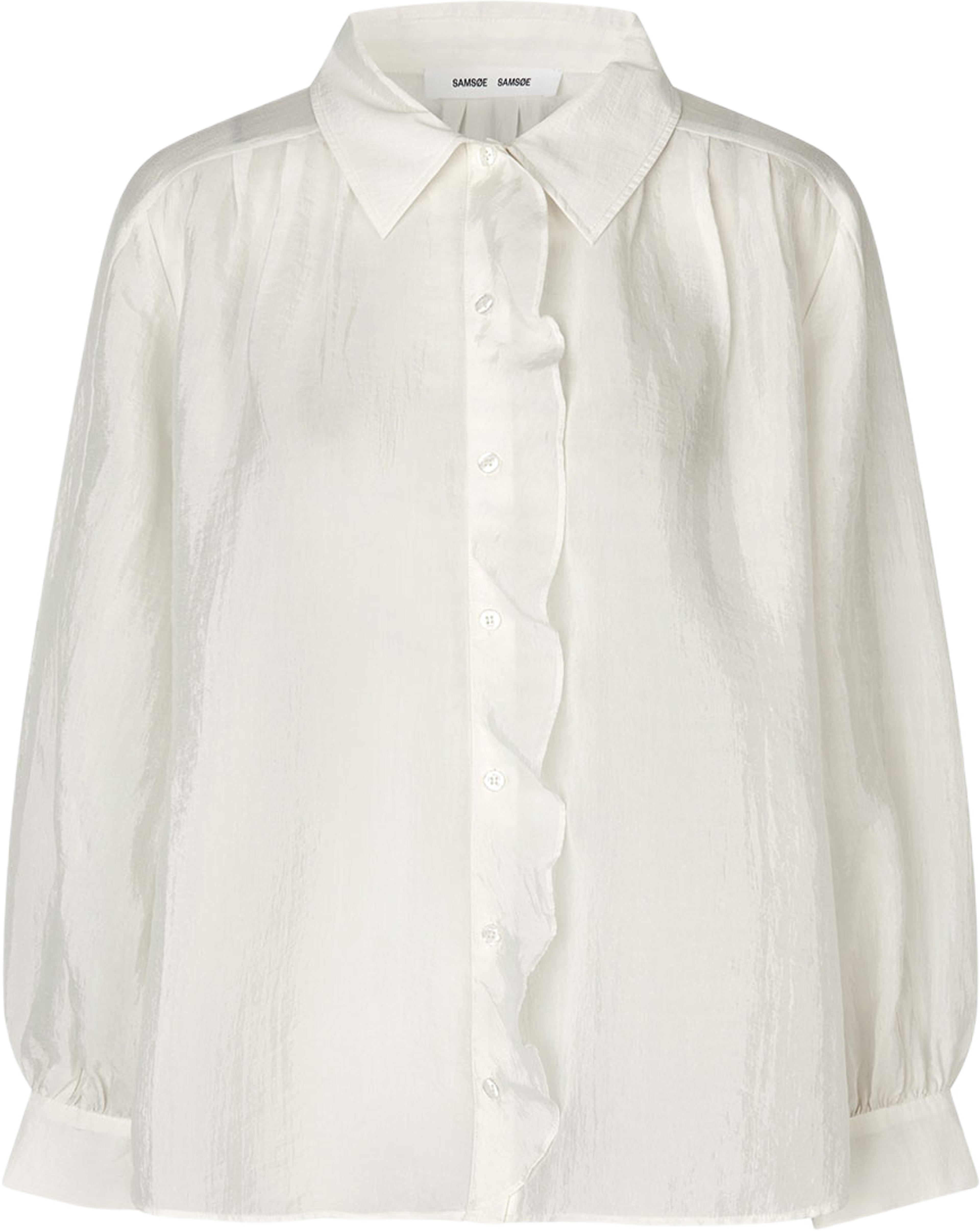 Sathistle Blouse 15540, från SAMSOE SAMSOE, i färgen Egret. Klicka för att öppna bilden i stort format