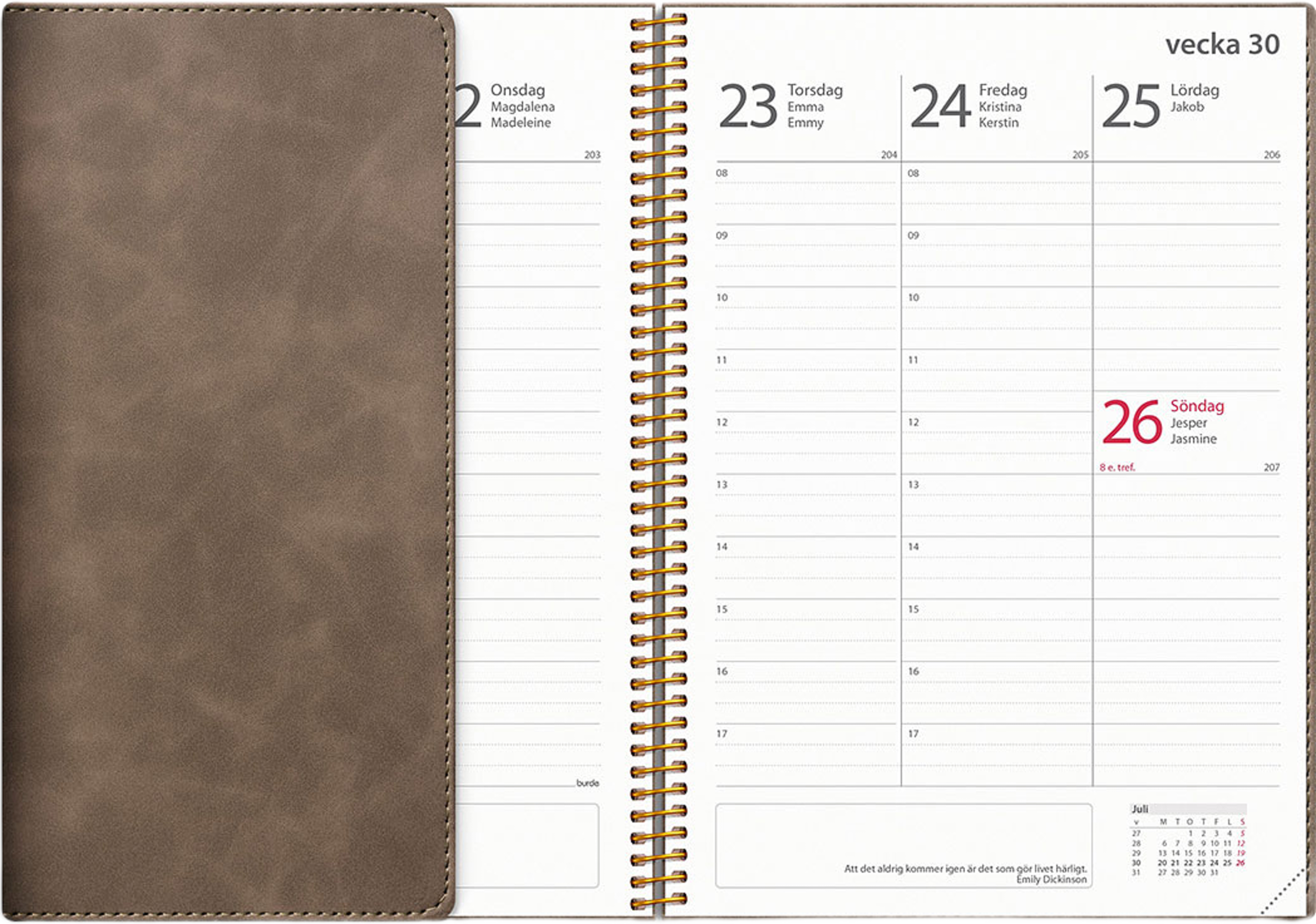 Kalender 25/26 Study A5 Twist mocca