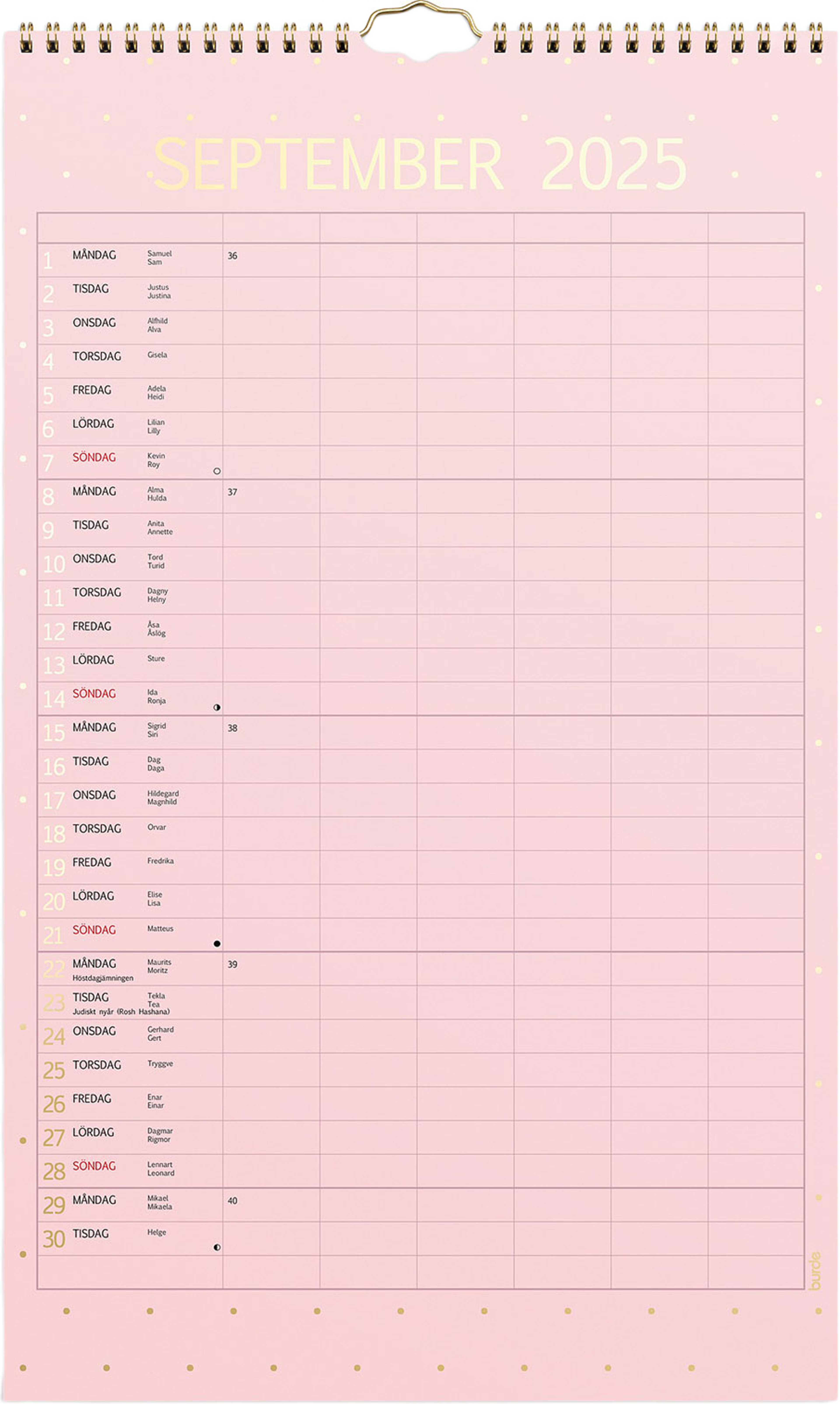 Familjekalender 25/26 Color