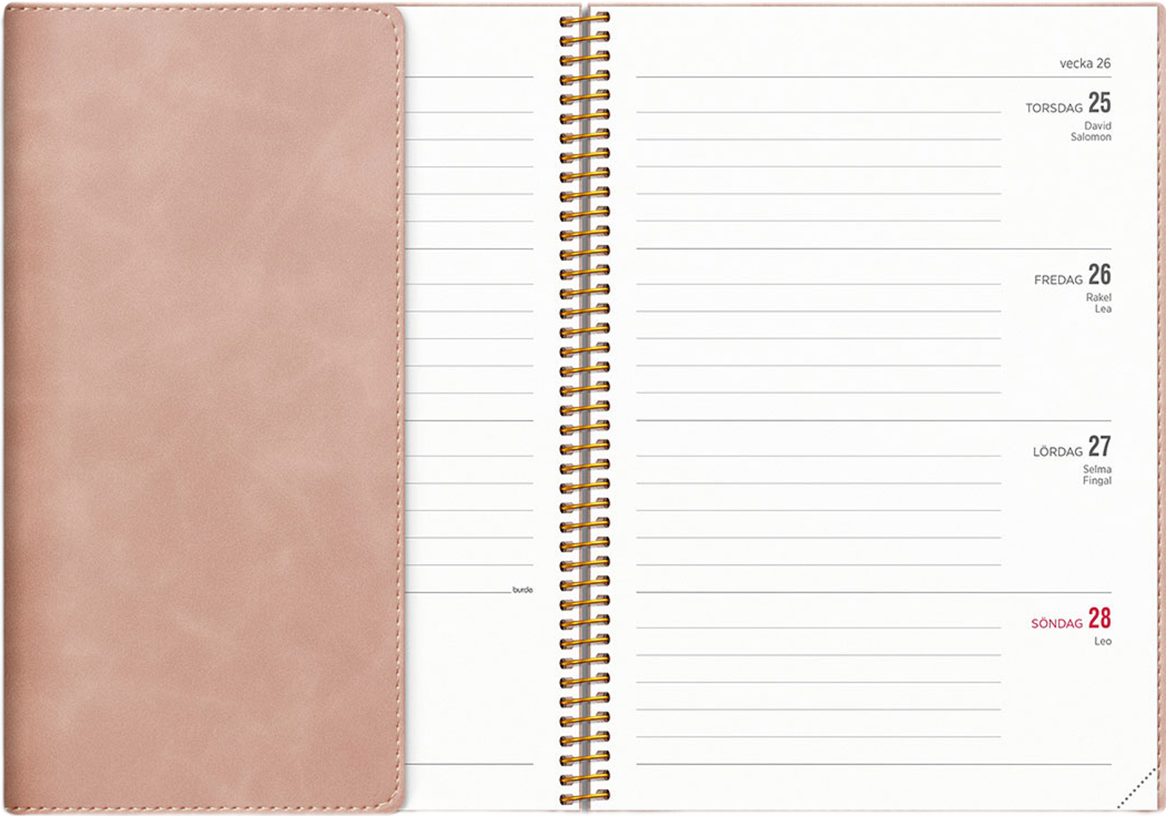 Kalender 25/26 Senator A5 Twist rosa