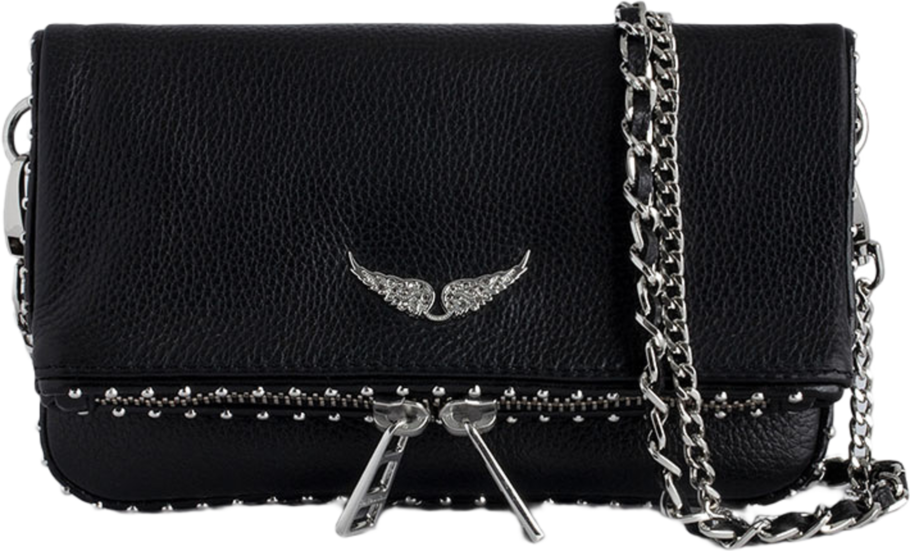 Rock Nano Grained Leather + Studs