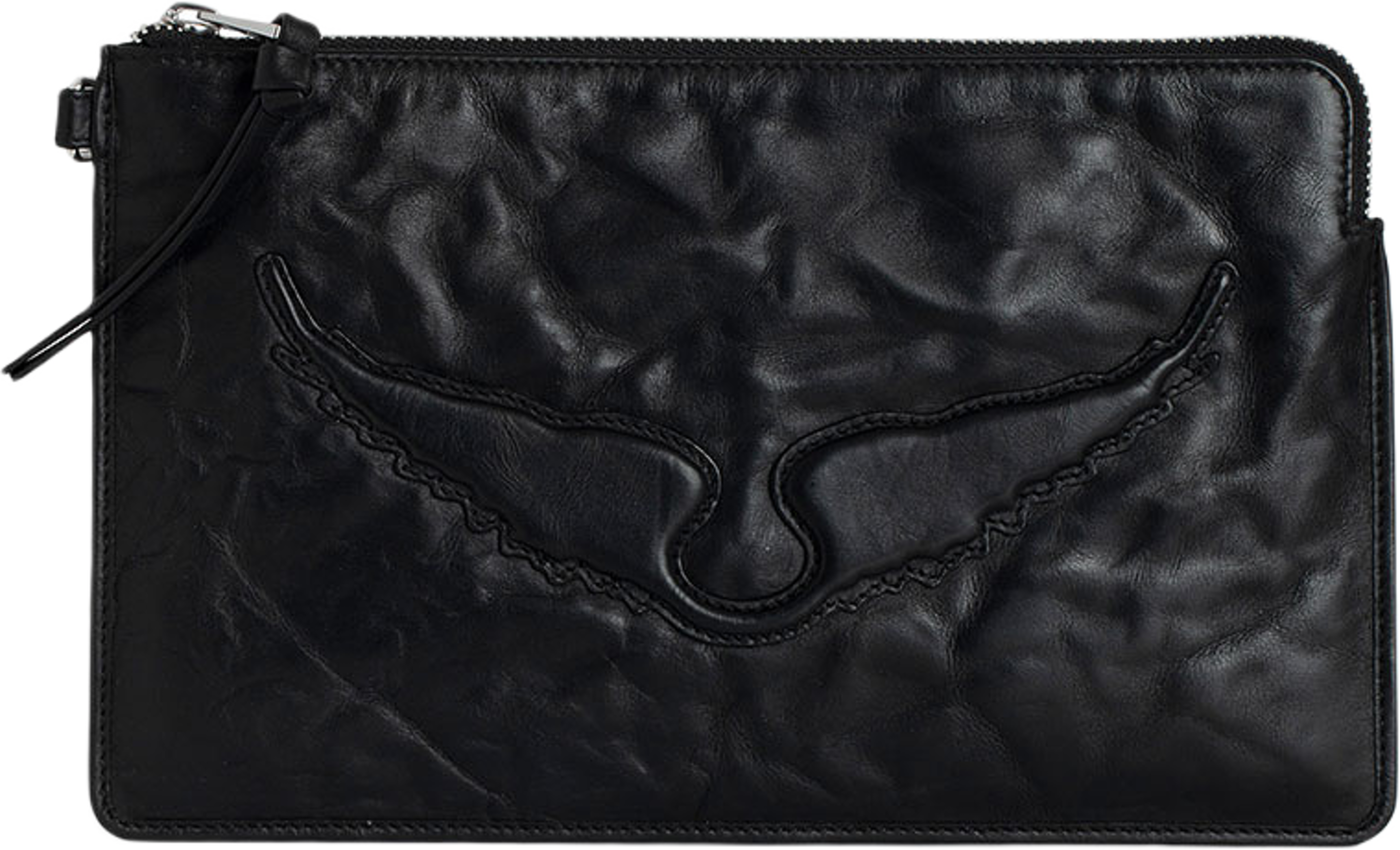 Angel Pouch Wings Cow Burnish