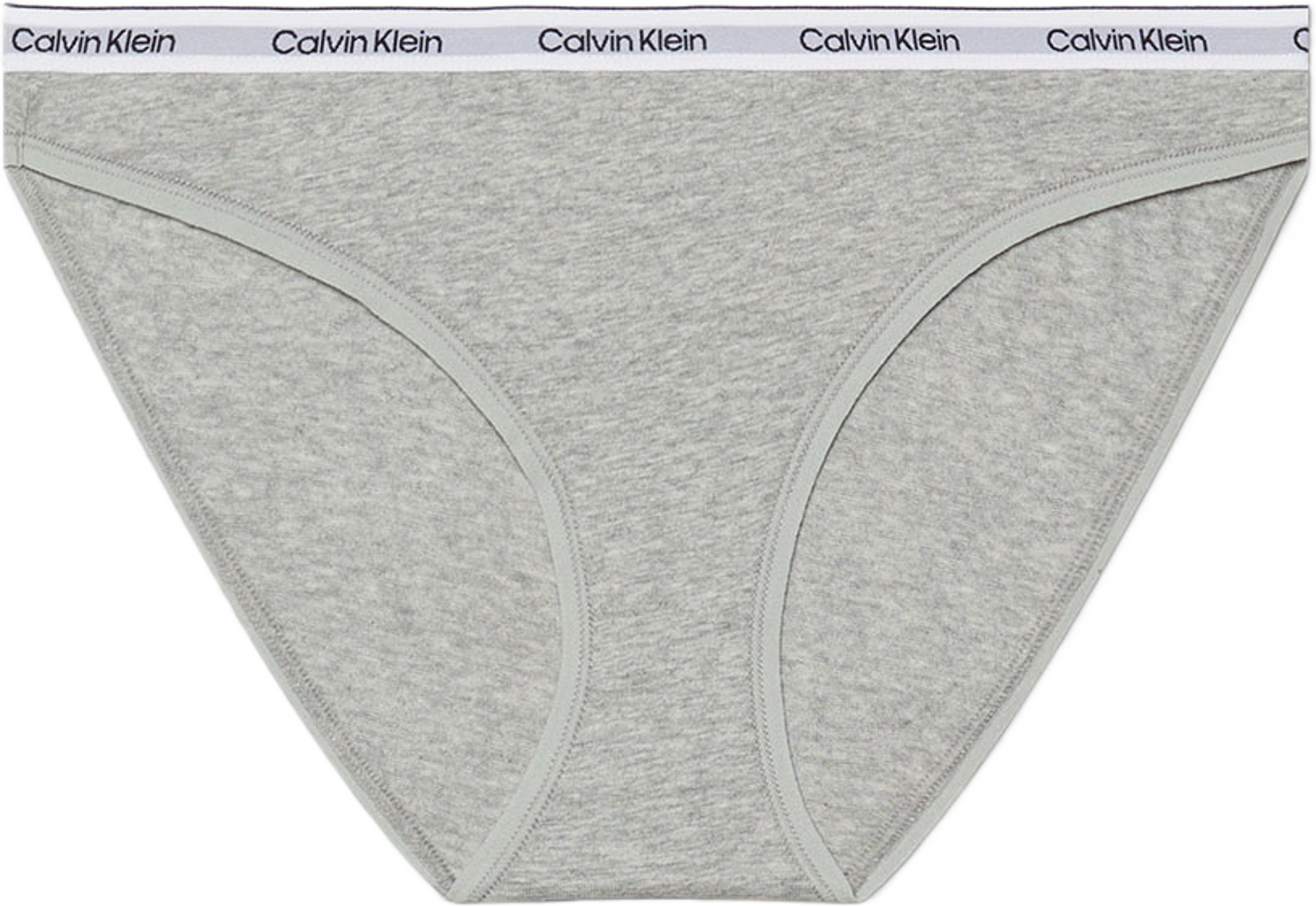 Trosa i Bikini modell, Bomull, Icon Logo., från Calvin Klein, i färgen Grey Heather. Klicka för att öppna bilden i stort format