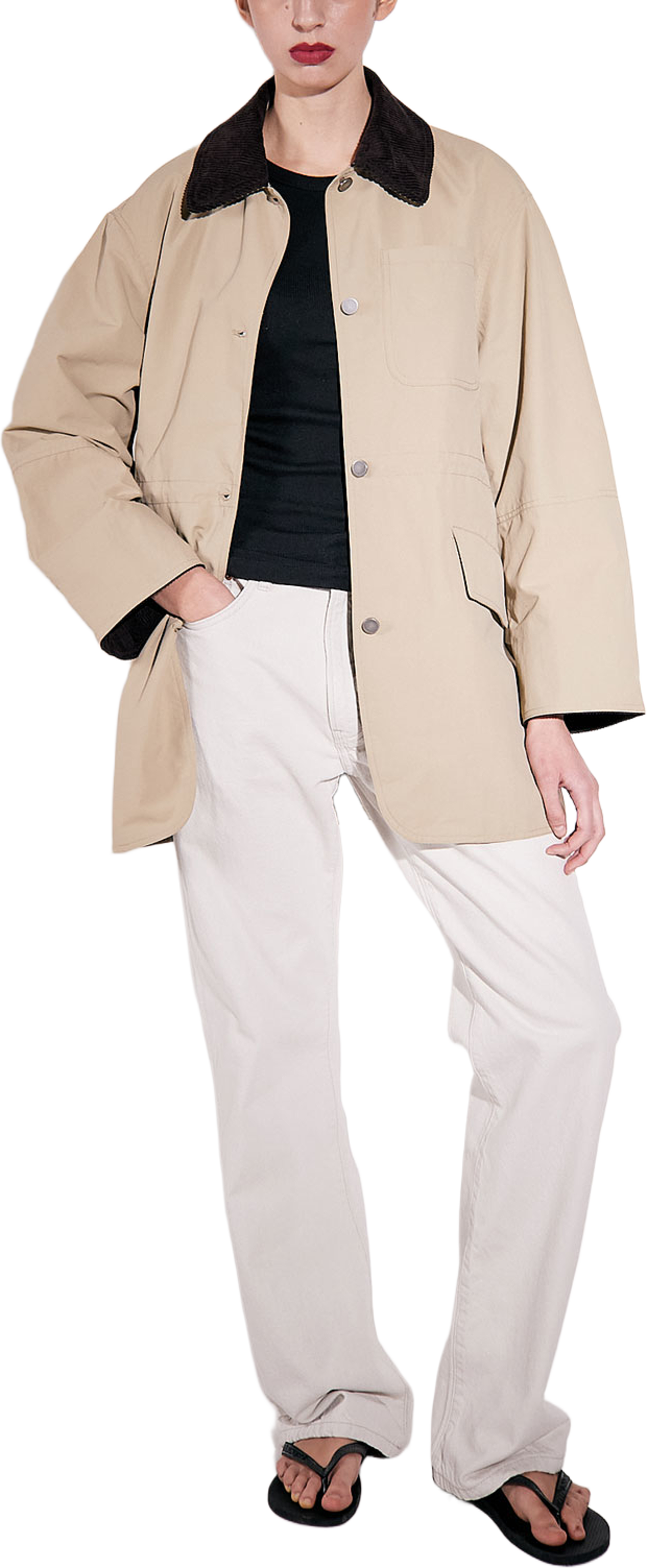 Billy Nylon Jacket, från Brixtol Textiles, i färgen Khaki. Klicka för att öppna bilden i stort format